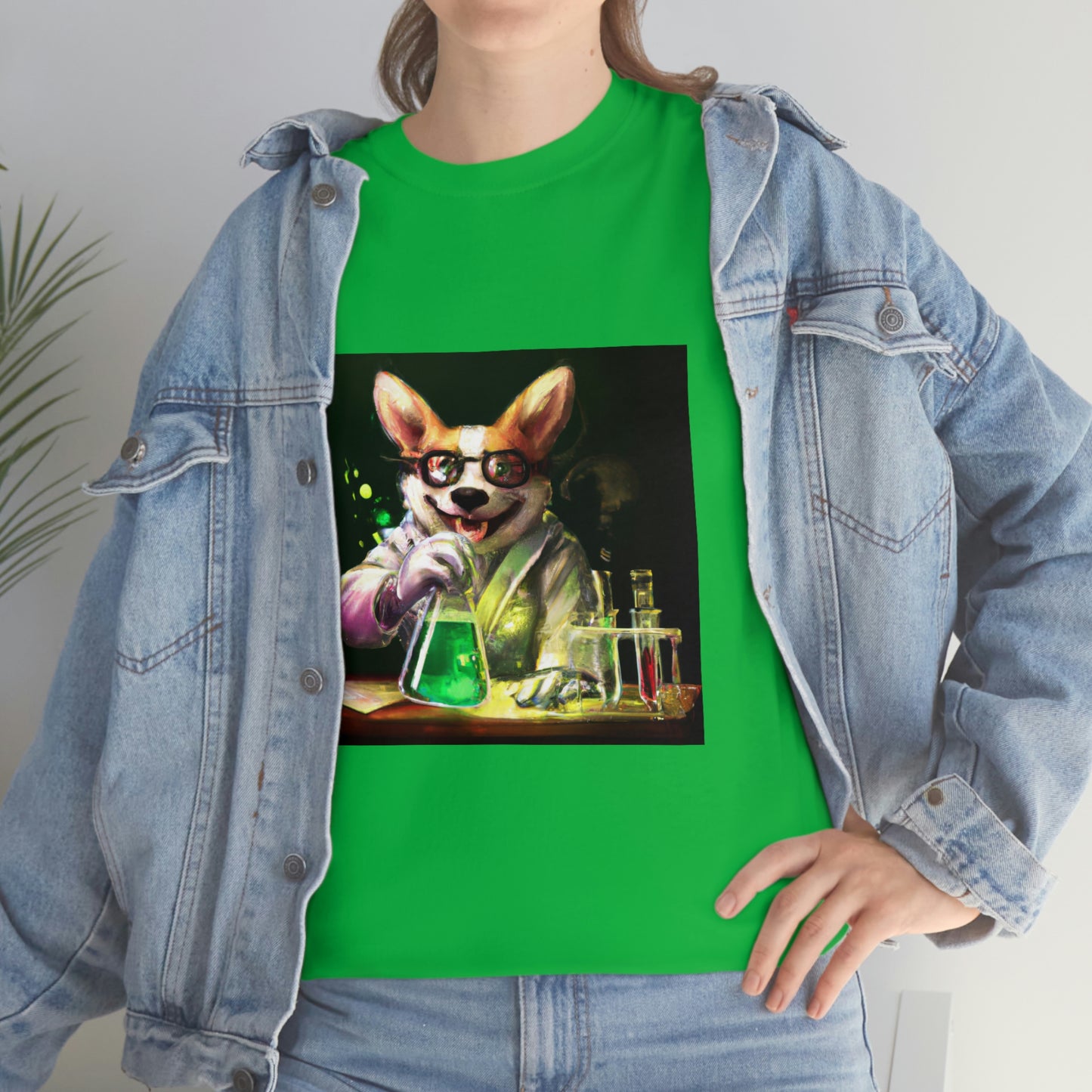 Mad Scientist Corgi Tshirt