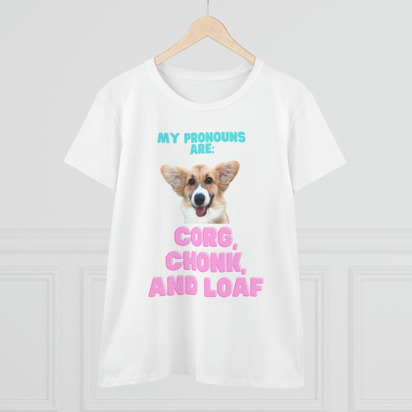 Women's Corgi Pronoun Tshirt