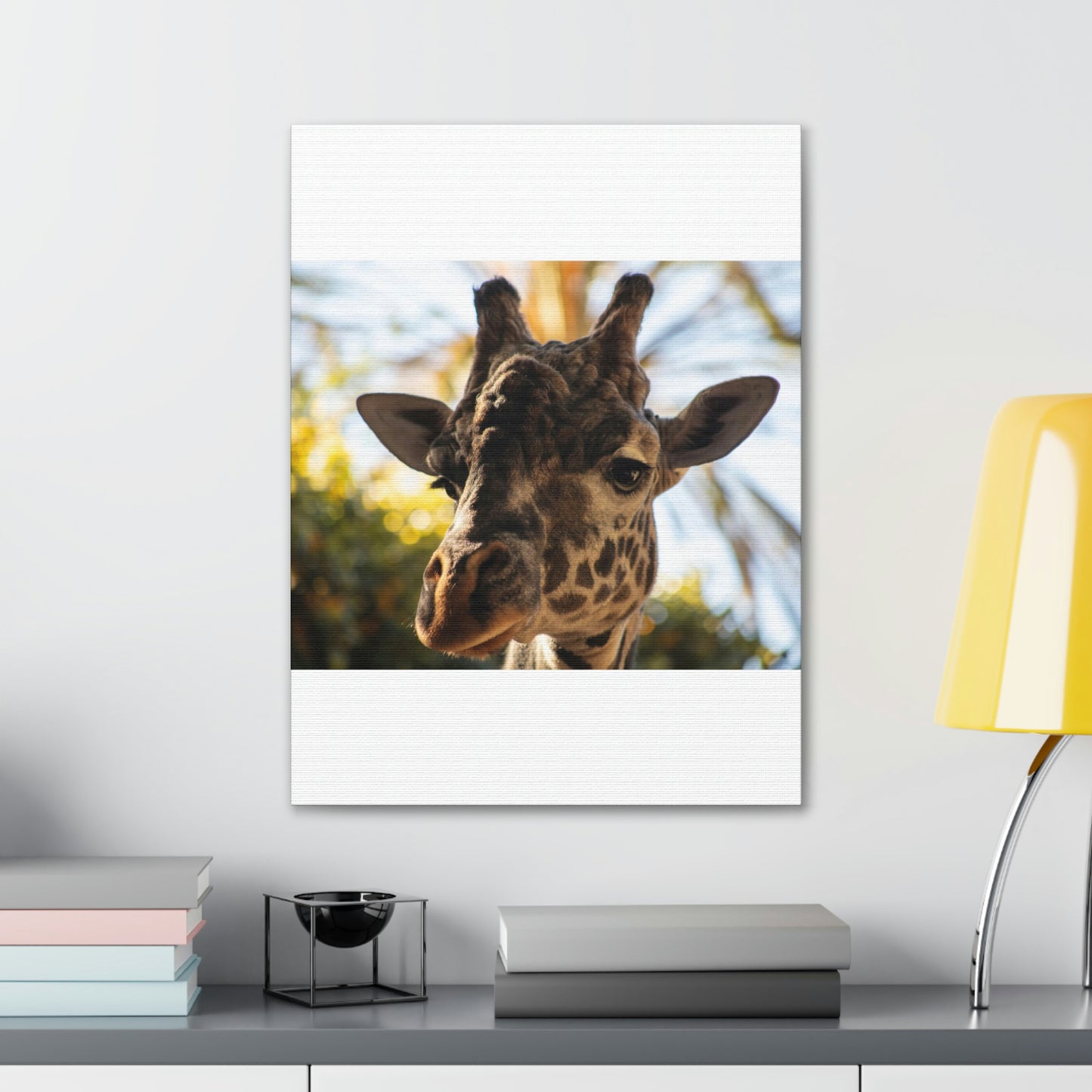 The Giraffe Says Hello Canvas