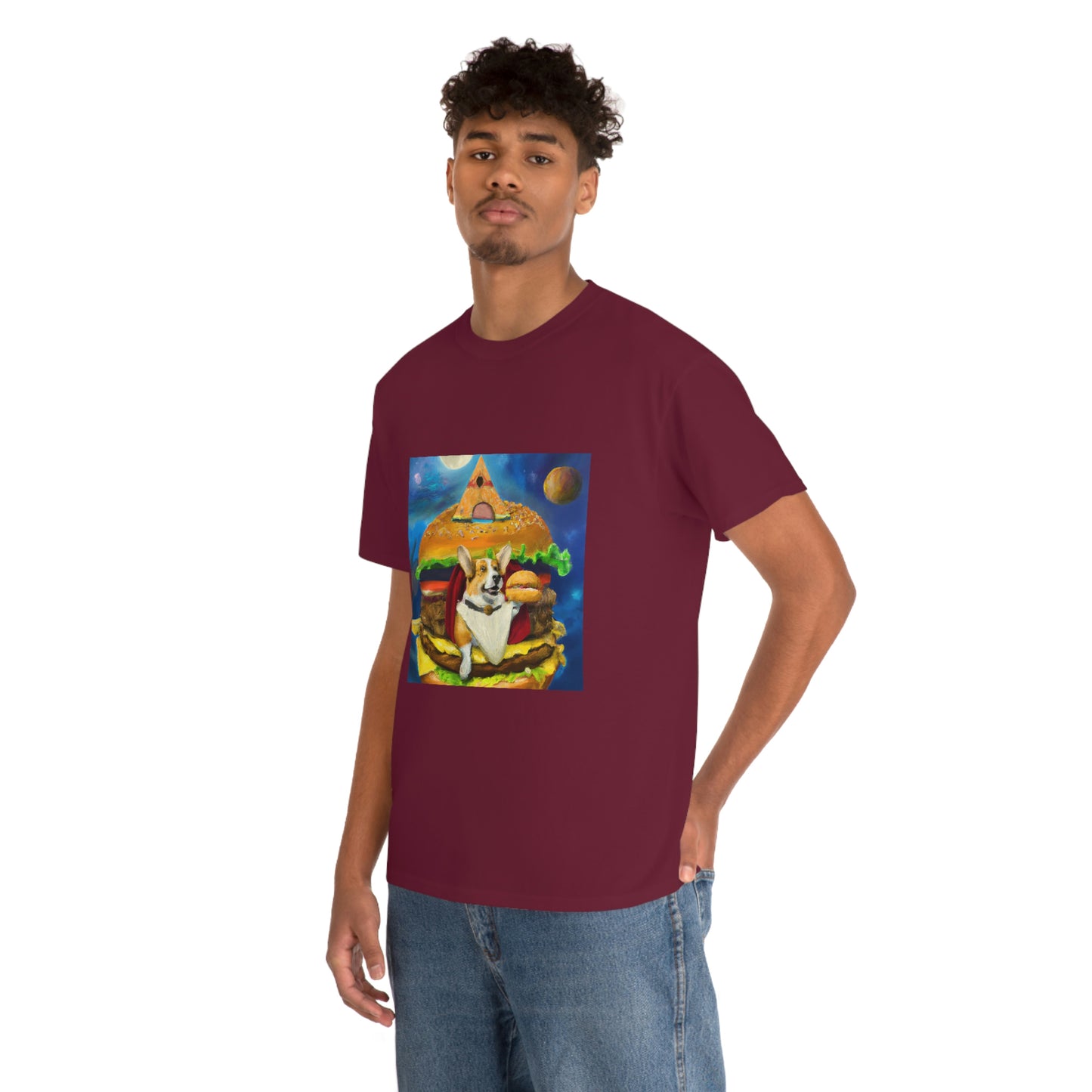 Corgi Burger Psychedelic Tshirt