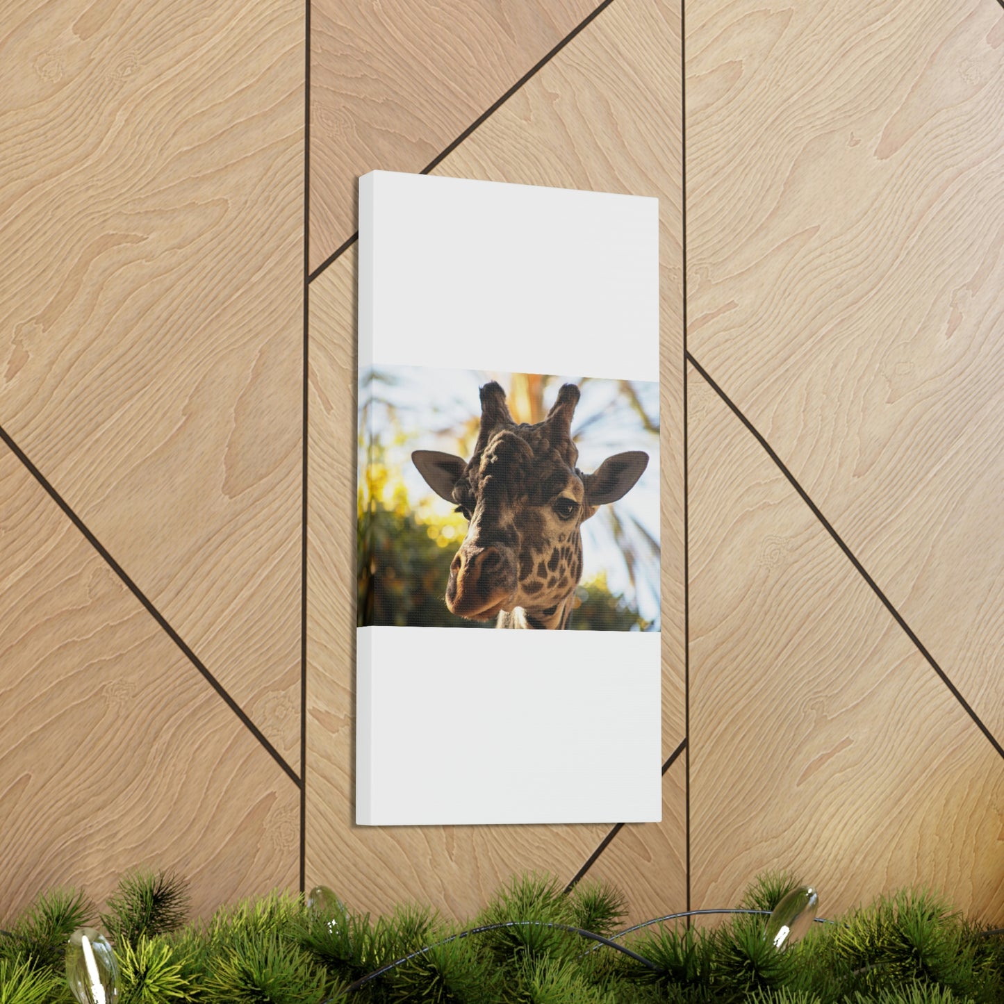 The Giraffe Says Hello Canvas