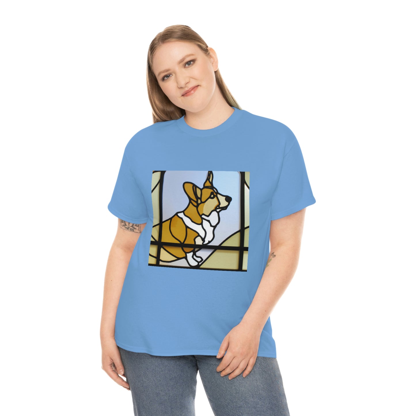 Corgi Stained Glass Tshirt