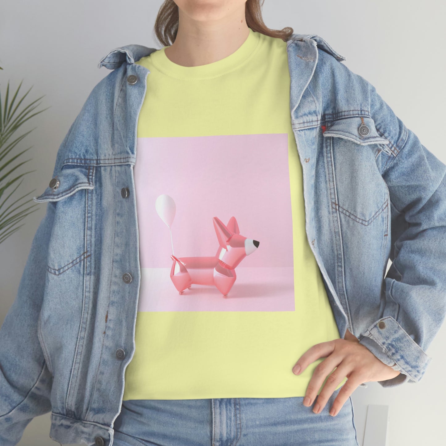 Corgi Balloon Modern Art Tshirt