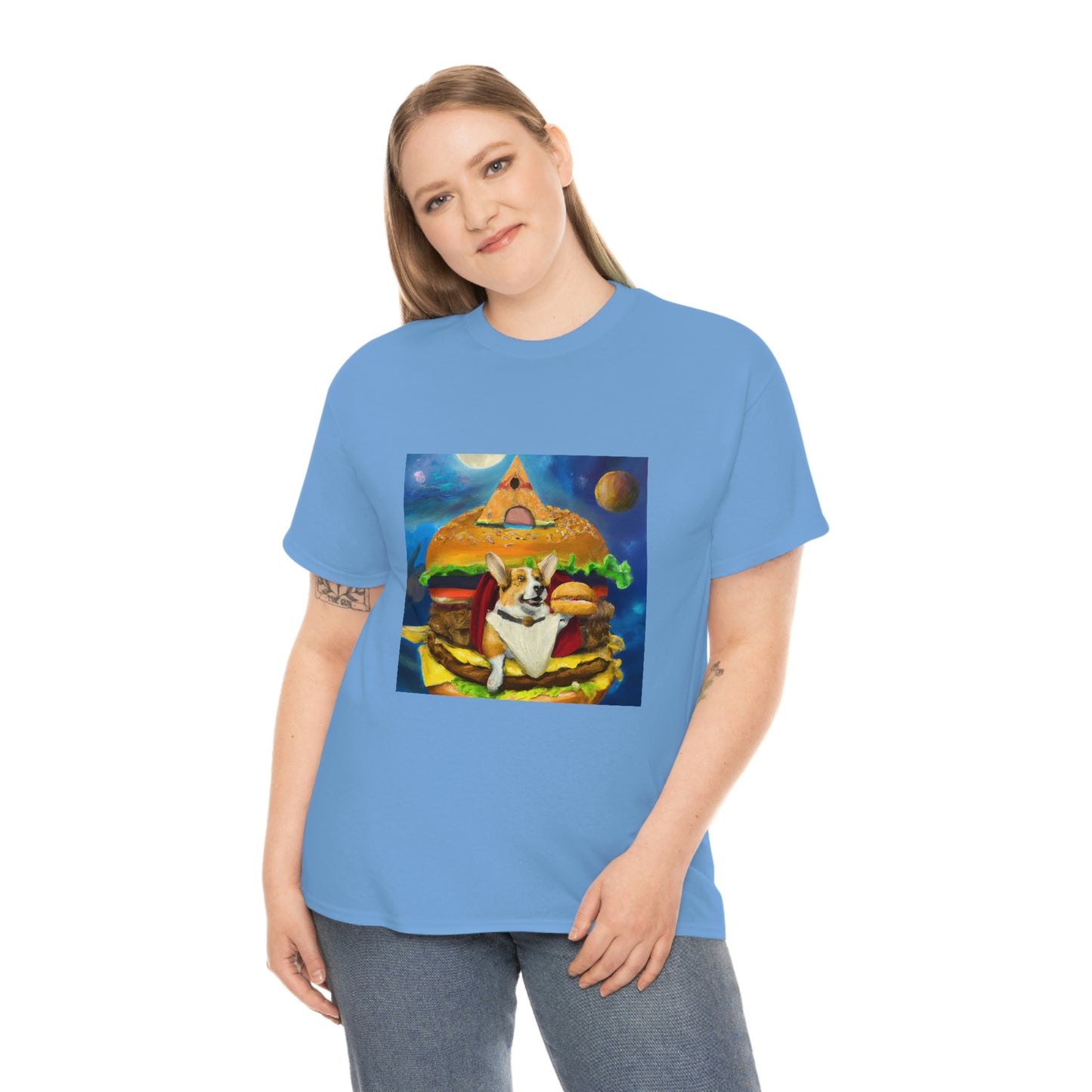 Corgi Burger Psychedelic Tshirt