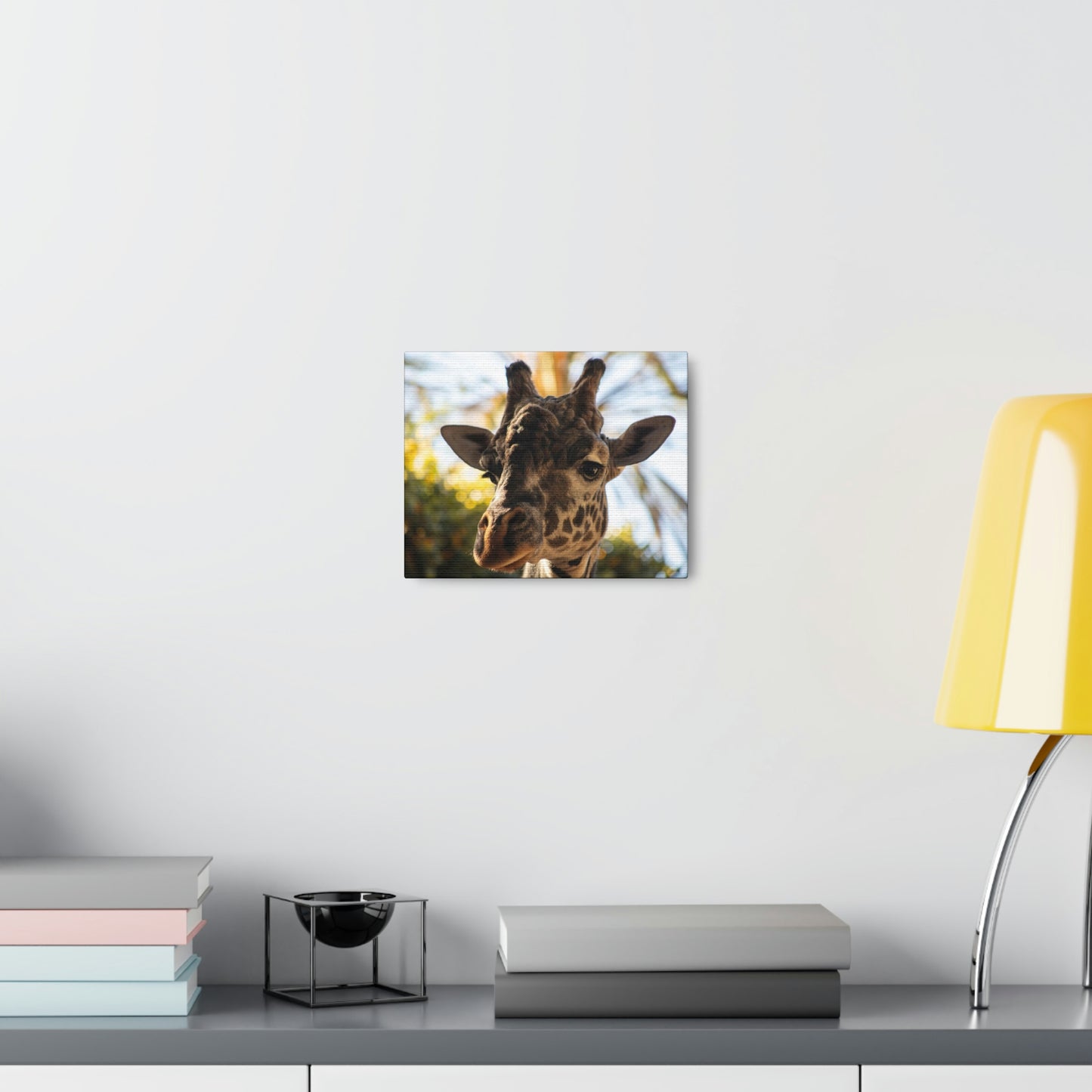 The Giraffe Says Hello Canvas