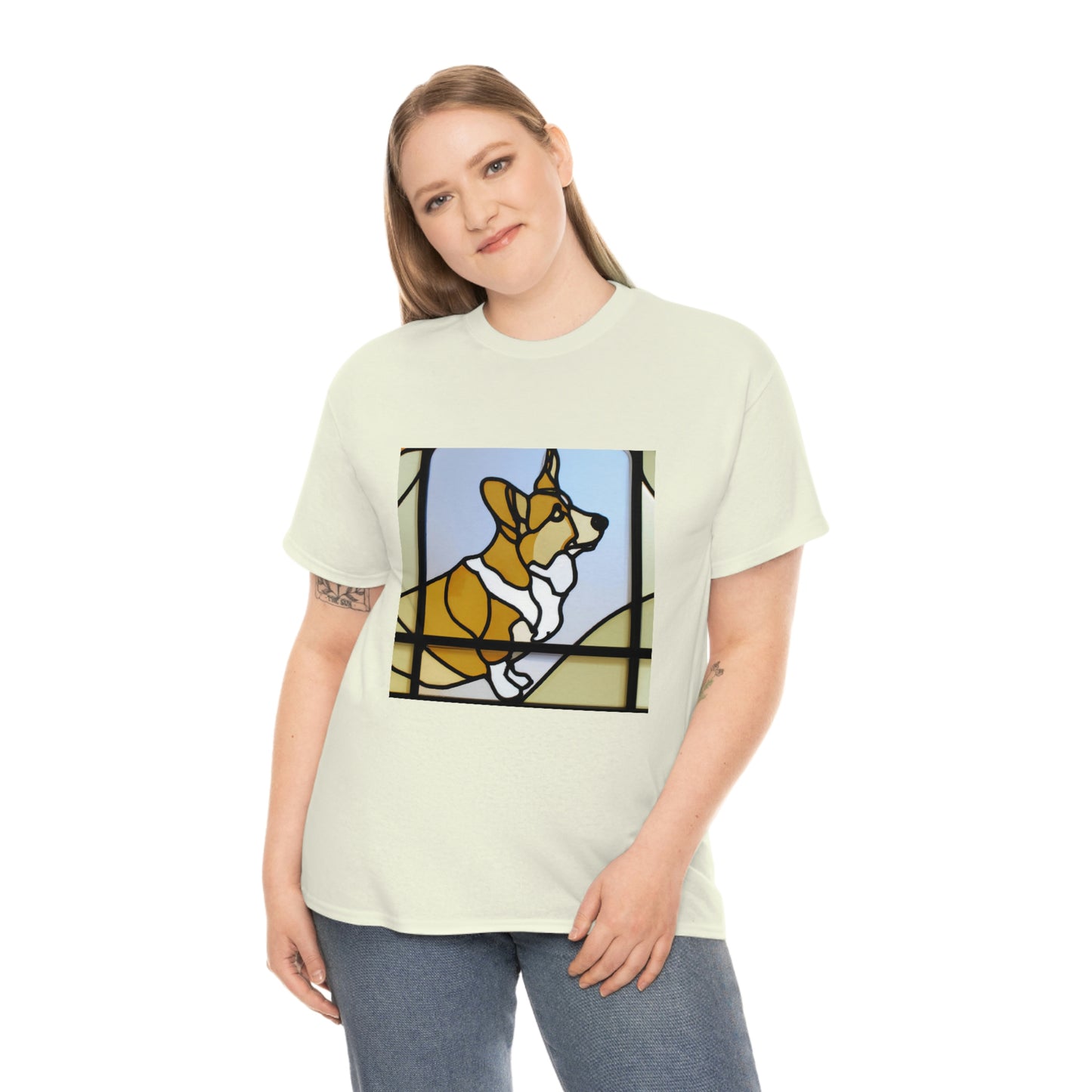 Corgi Stained Glass Tshirt