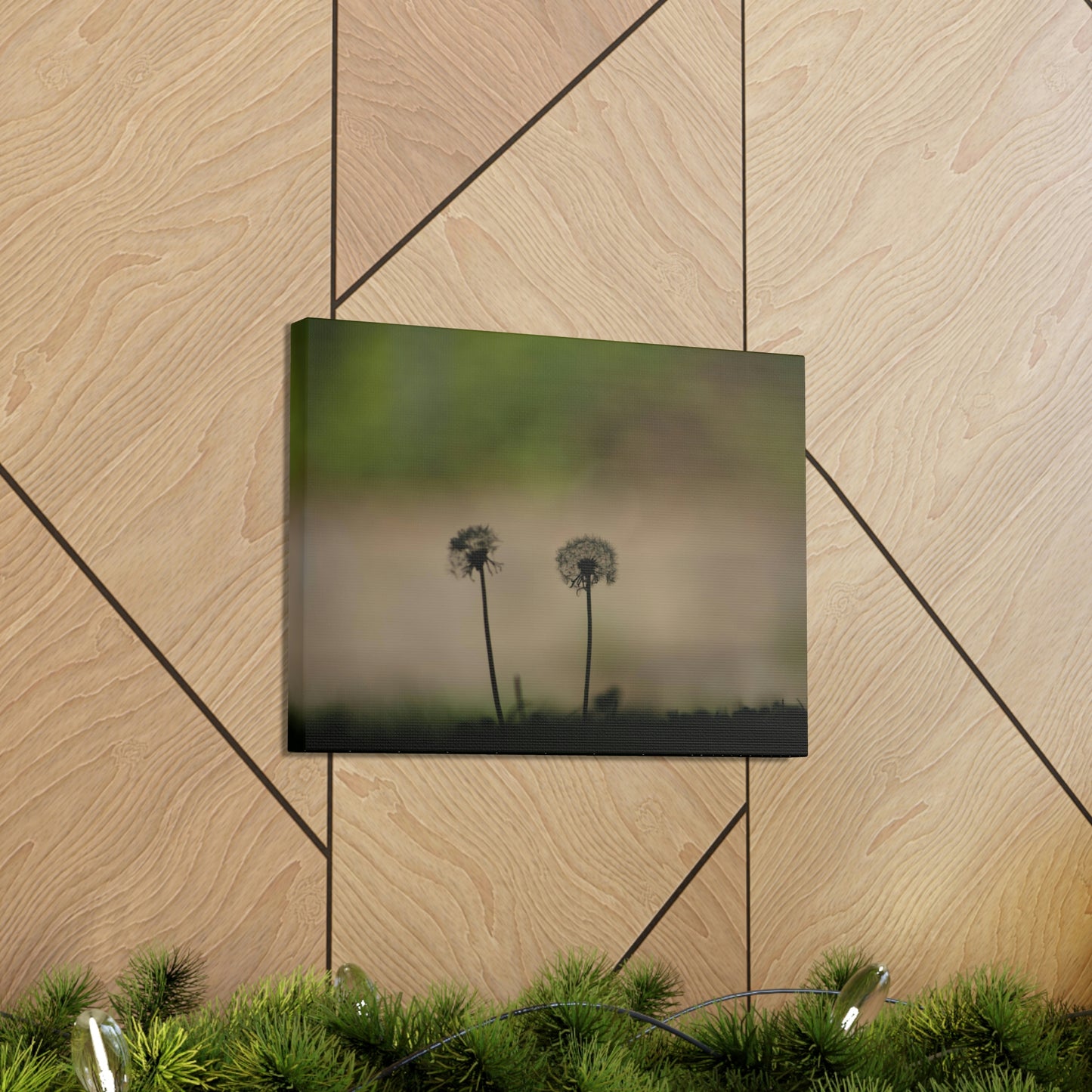 Dandelions Opposing Part 1 Canvas