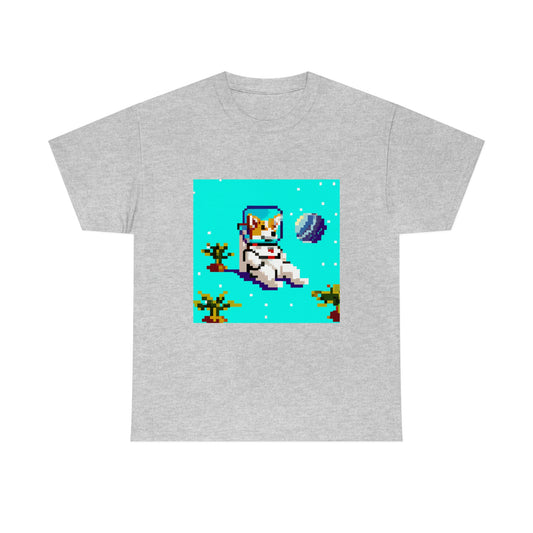 Corgi Spacedog Pixel Tshirt