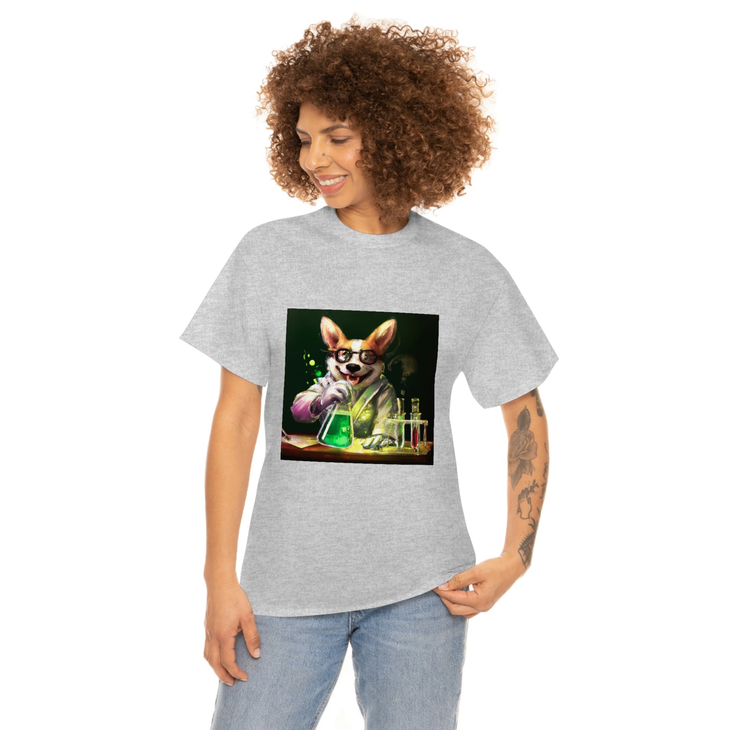 Mad Scientist Corgi Tshirt