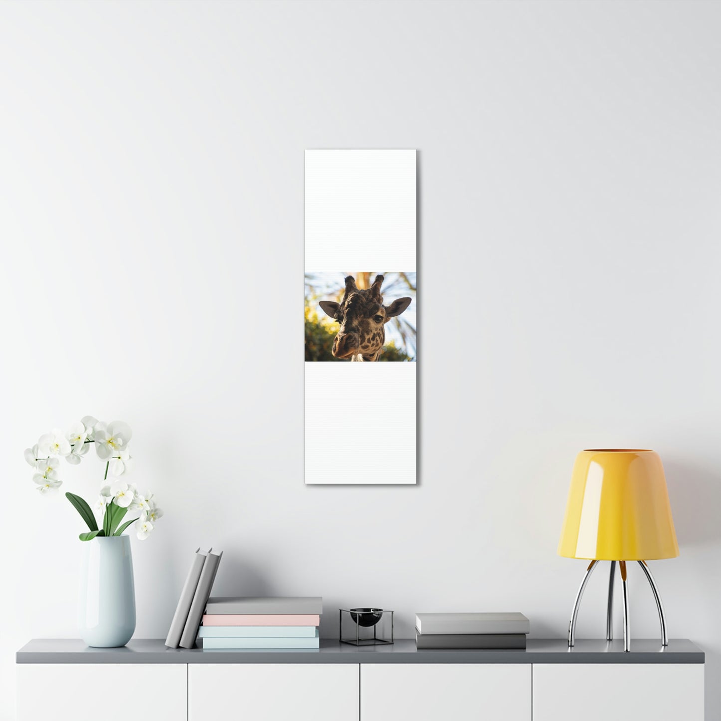 The Giraffe Says Hello Canvas