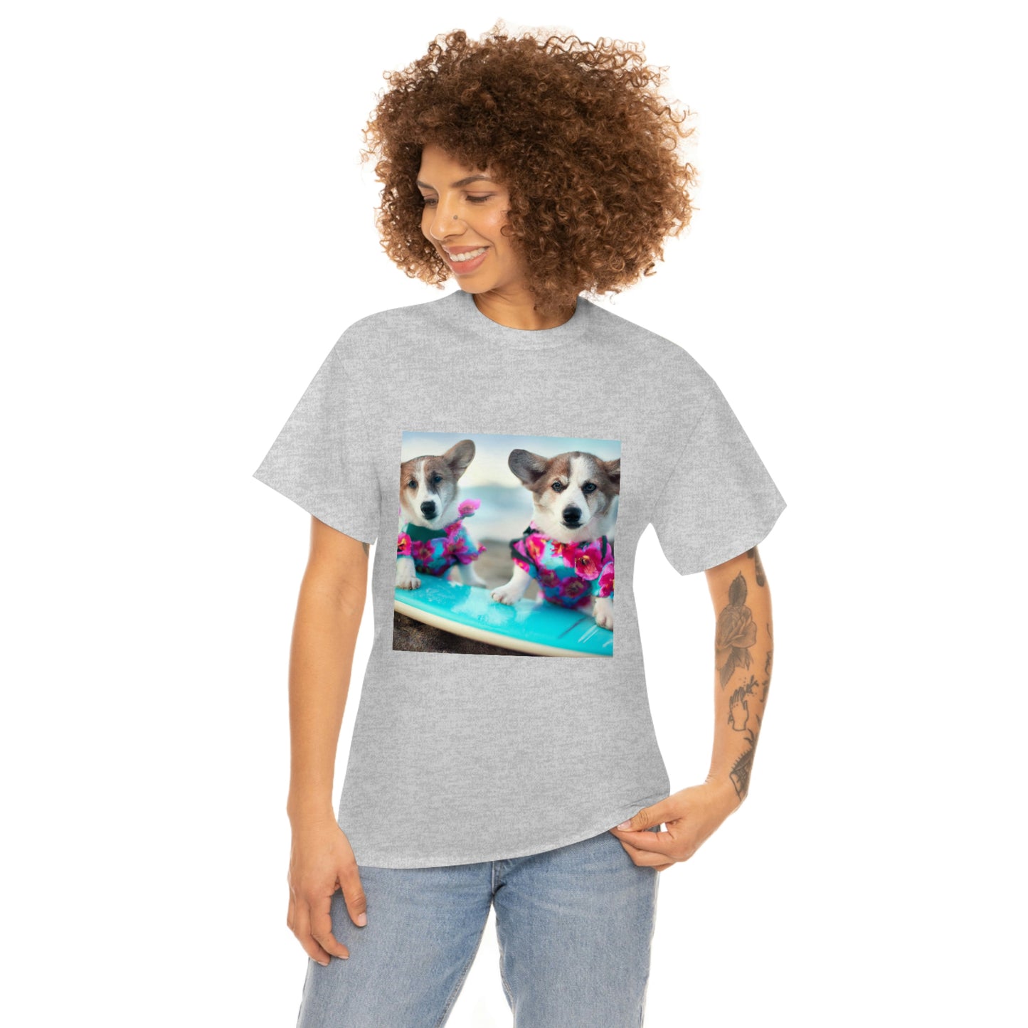 Surfs Up Corgi Tshirt