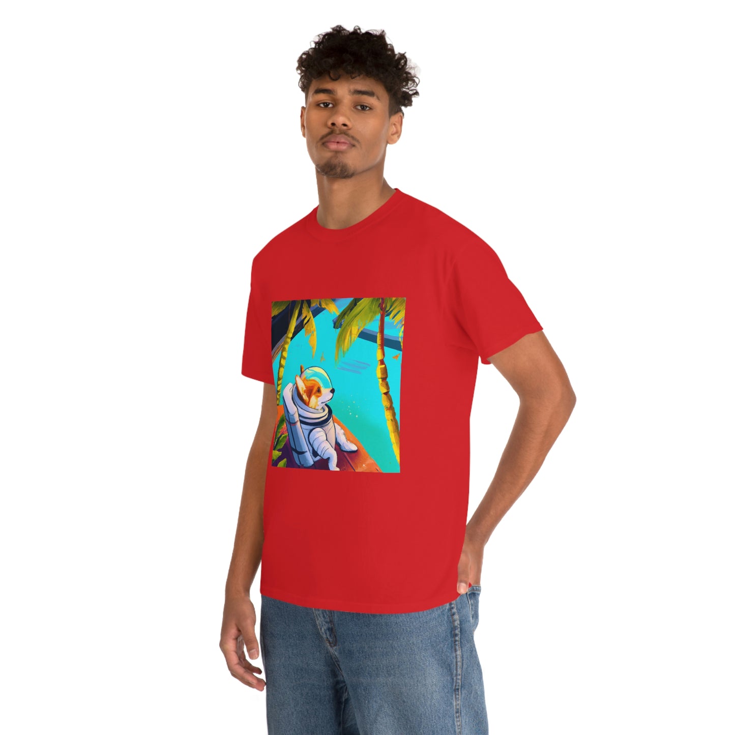 Corgi Spacedog Looking Out Tshirt