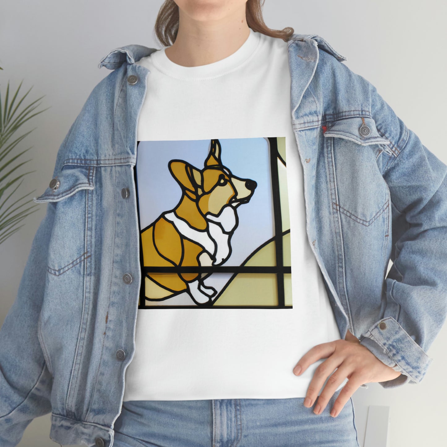 Corgi Stained Glass Tshirt