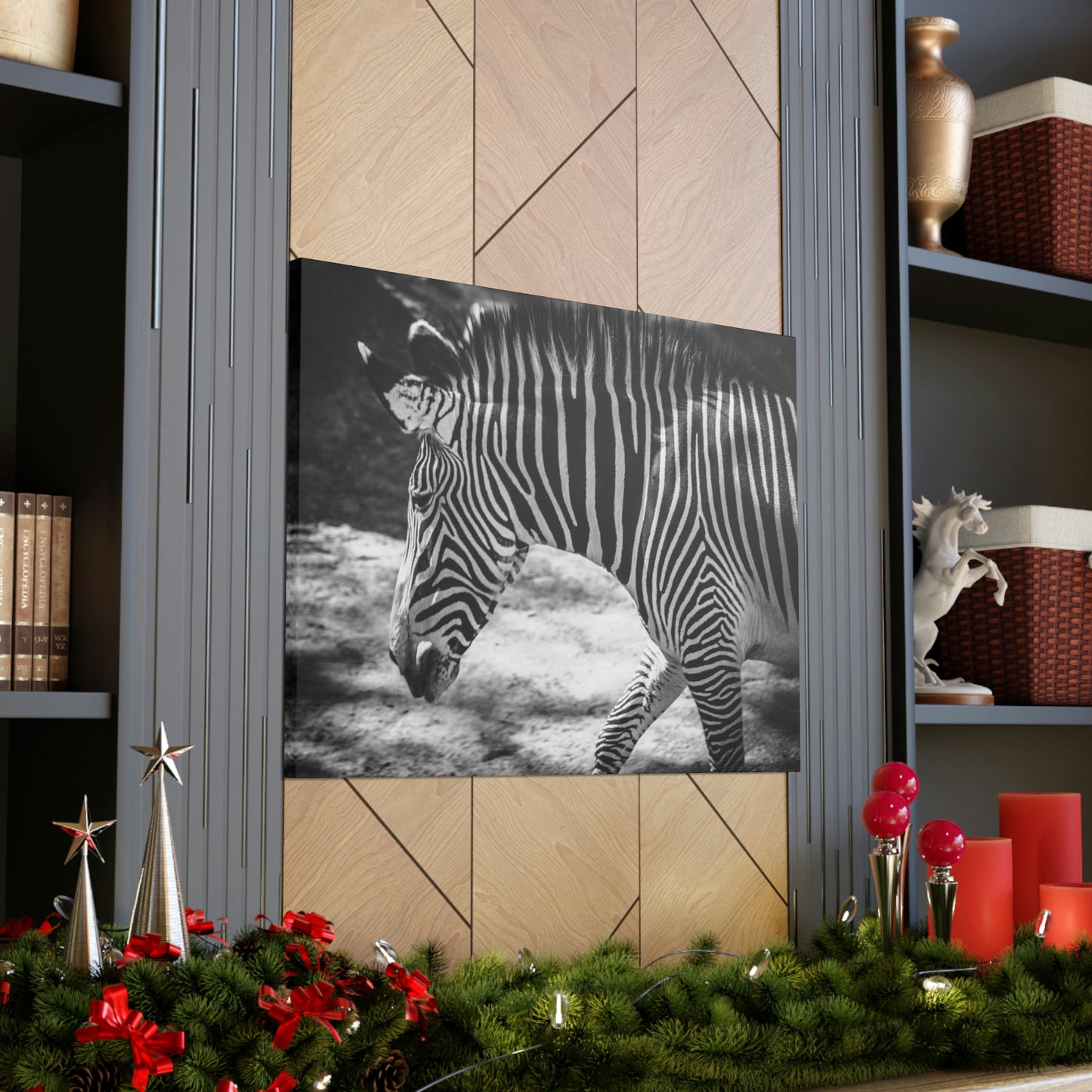 Zebra Bowing Canvas