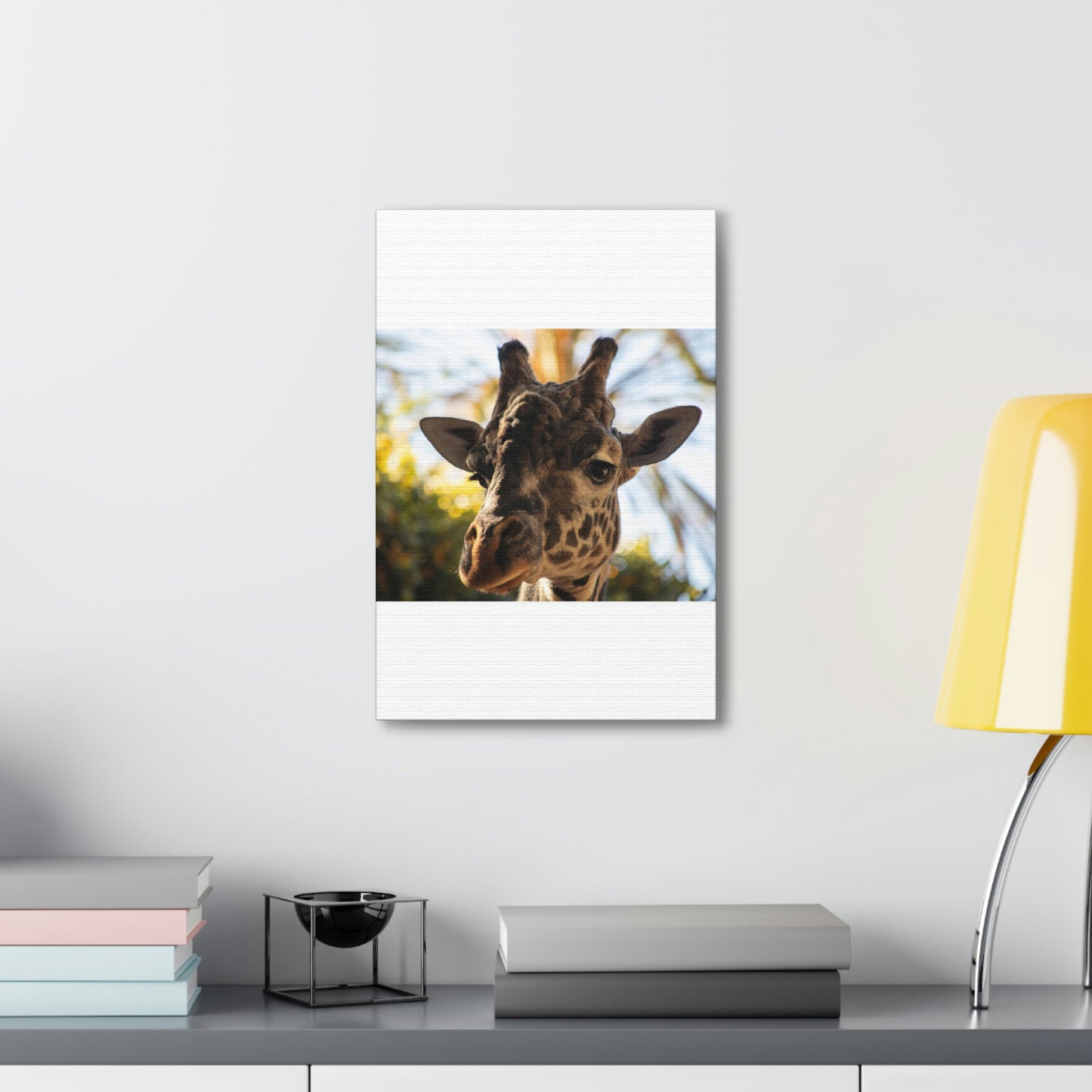 The Giraffe Says Hello Canvas