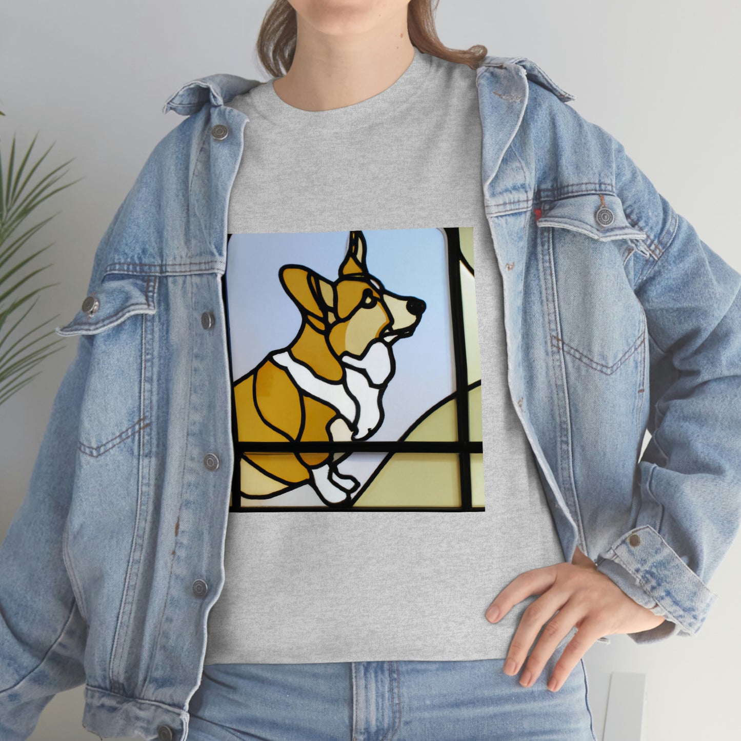 Corgi Stained Glass Tshirt