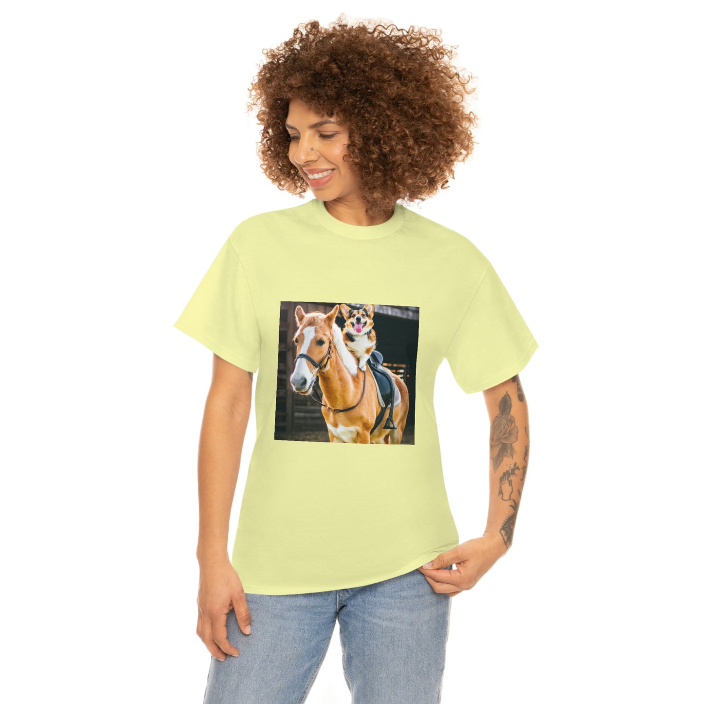 Saddle Up Short Legs Corgi Tshirt