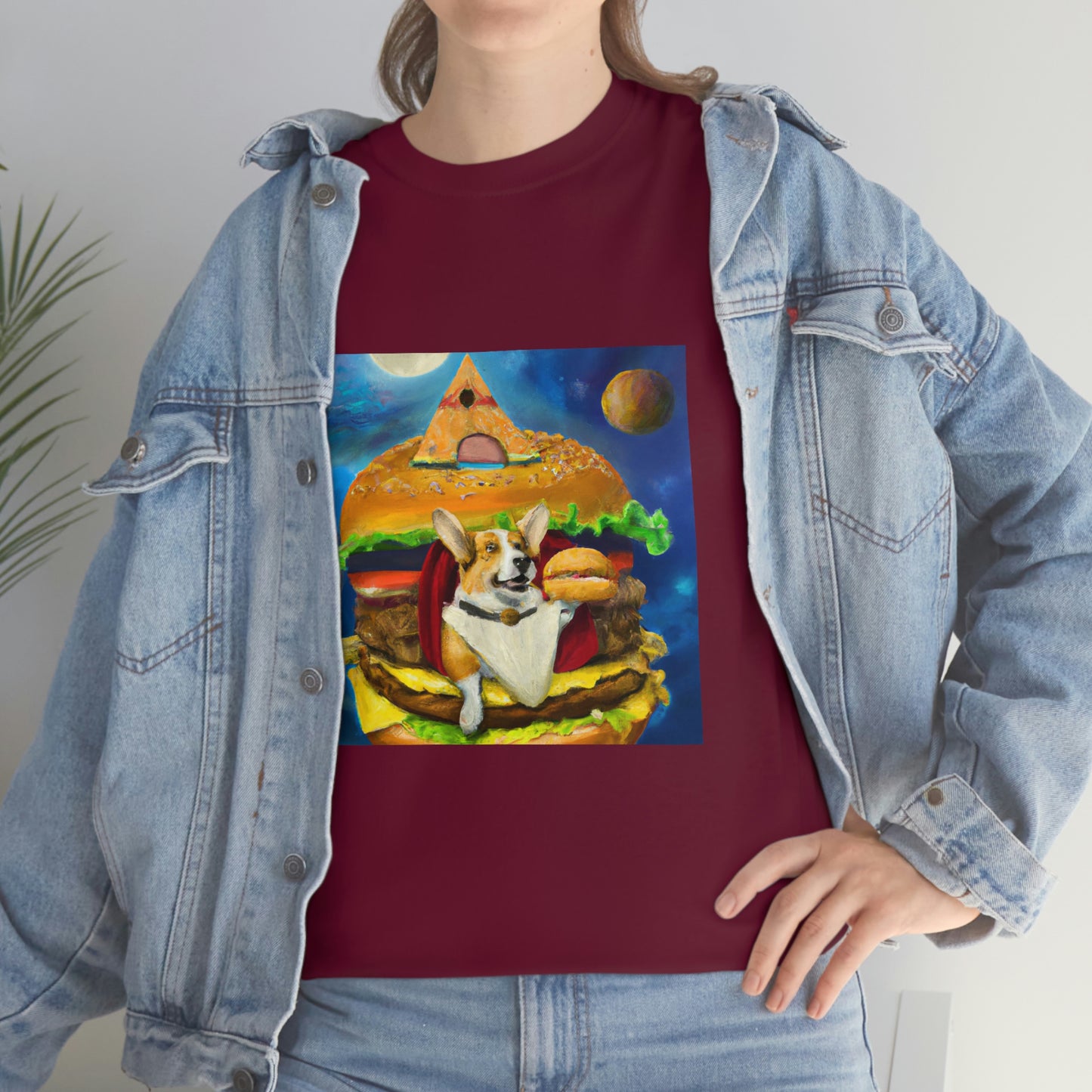 Corgi Burger Psychedelic Tshirt