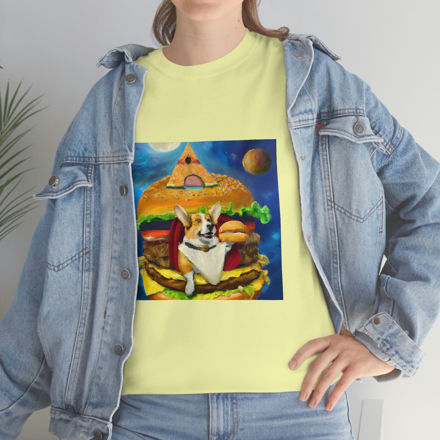 Corgi Burger Psychedelic Tshirt