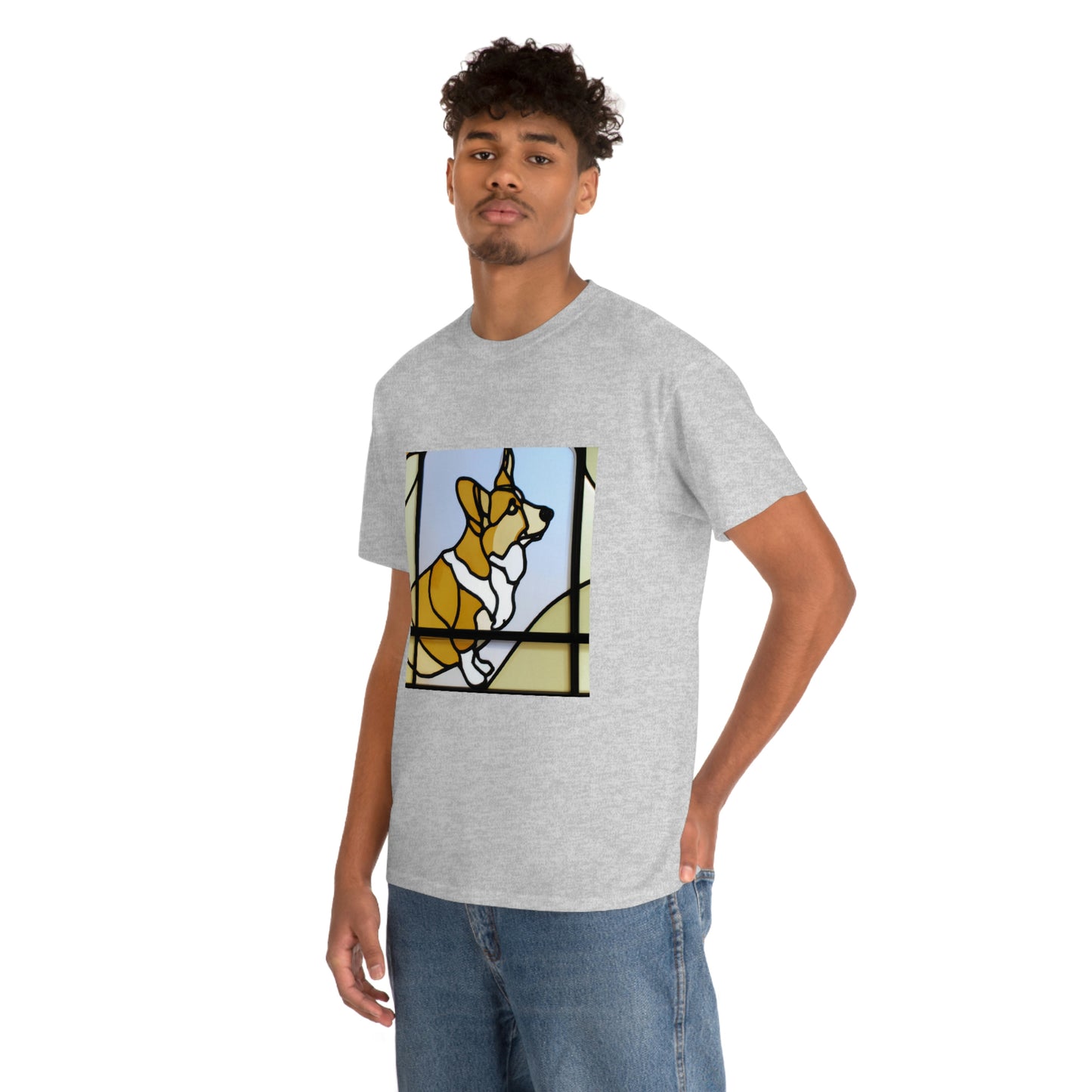 Corgi Stained Glass Tshirt