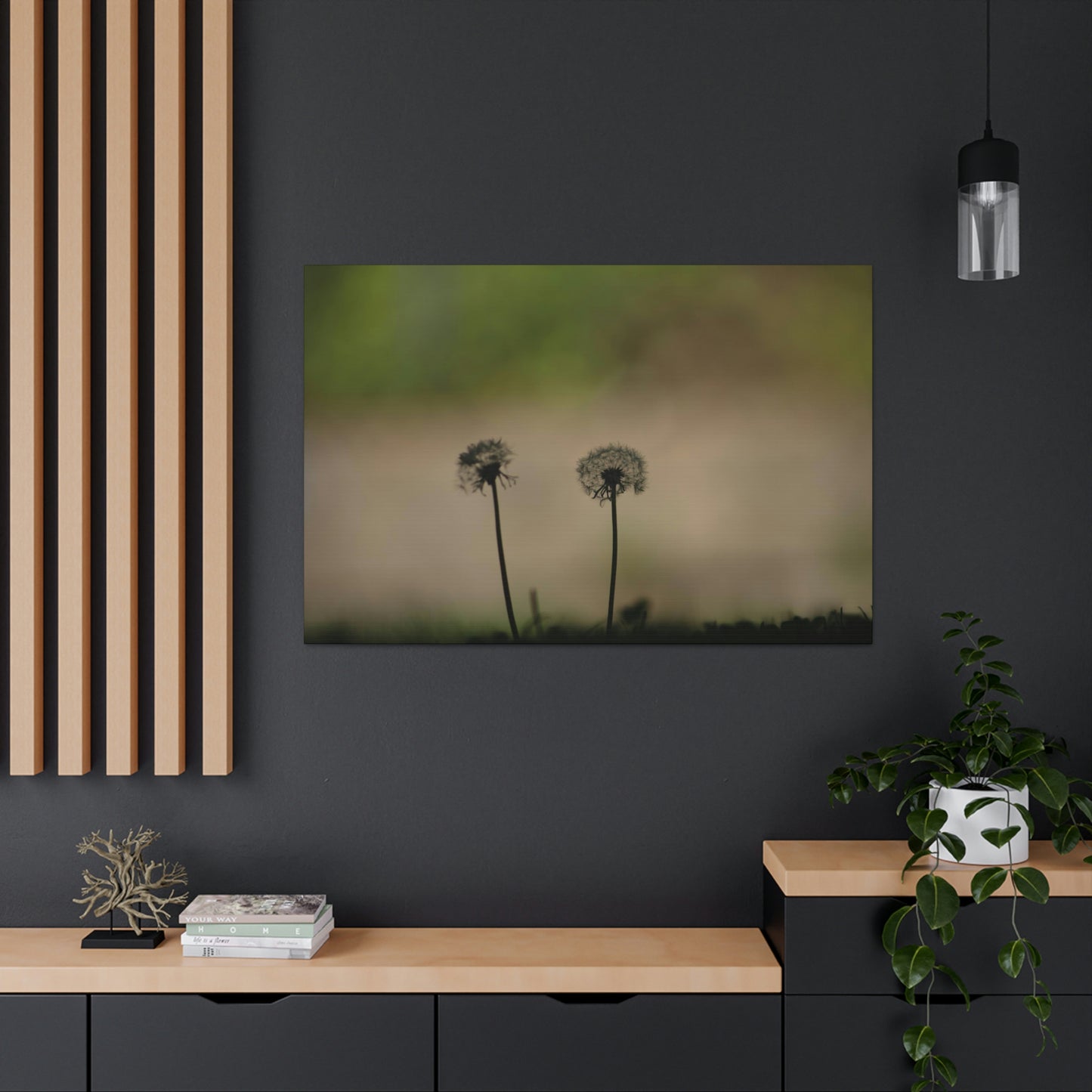 Dandelions Opposing Part 1 Canvas