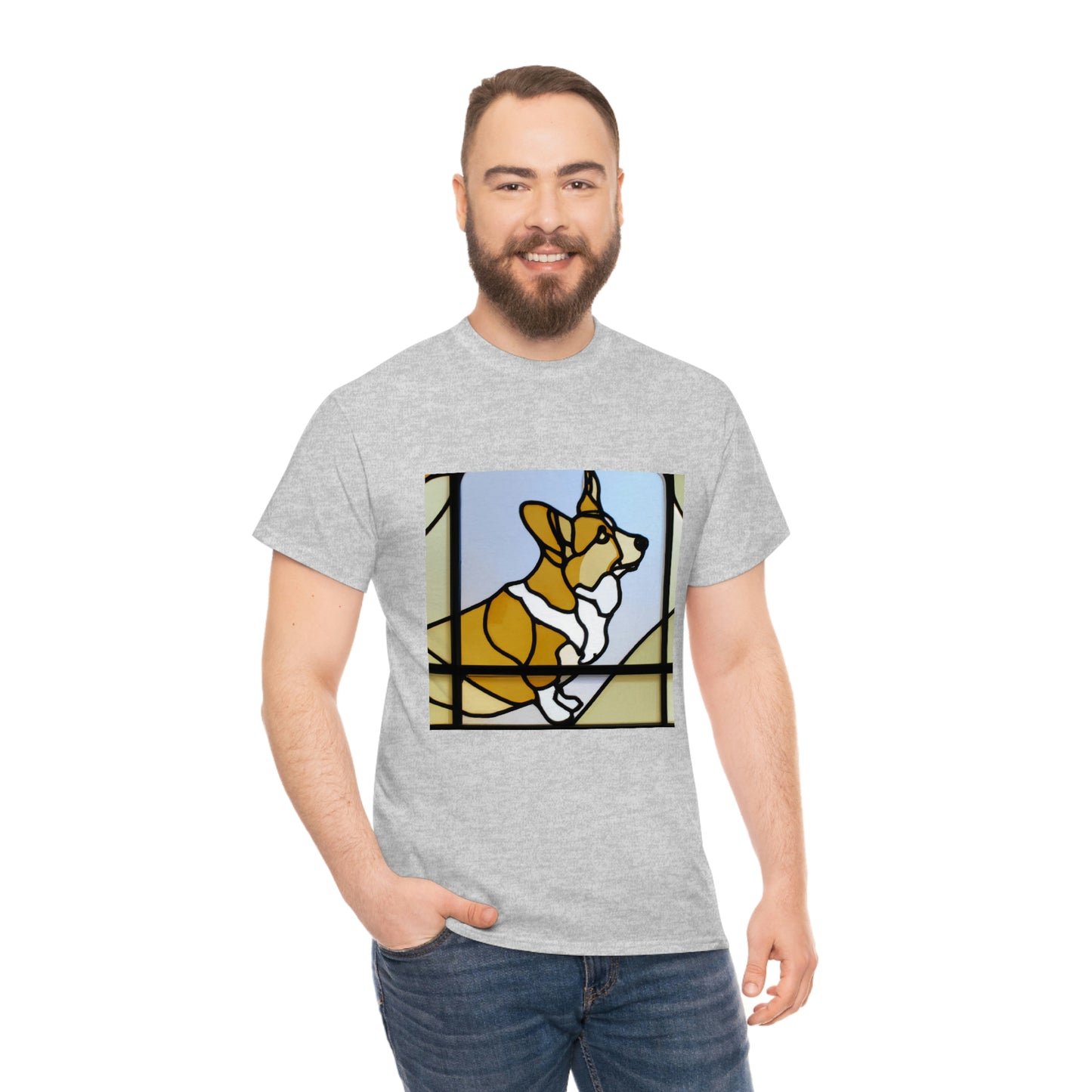 Corgi Stained Glass Tshirt