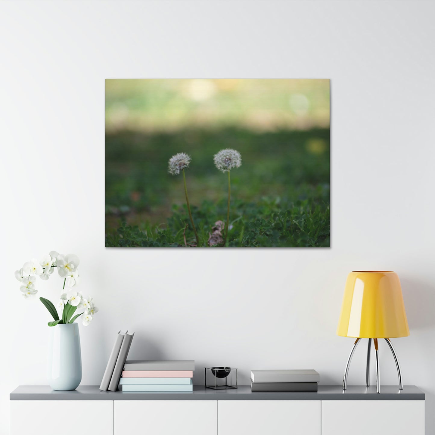 Dandelions Opposing Part 2 Canvas