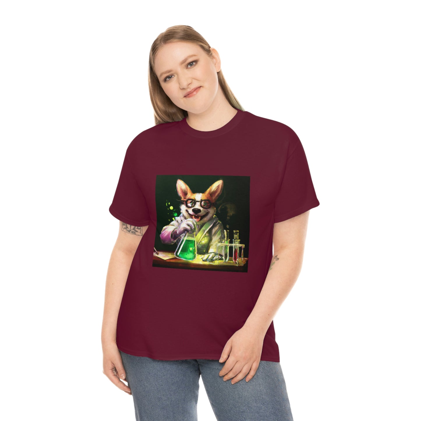 Mad Scientist Corgi Tshirt