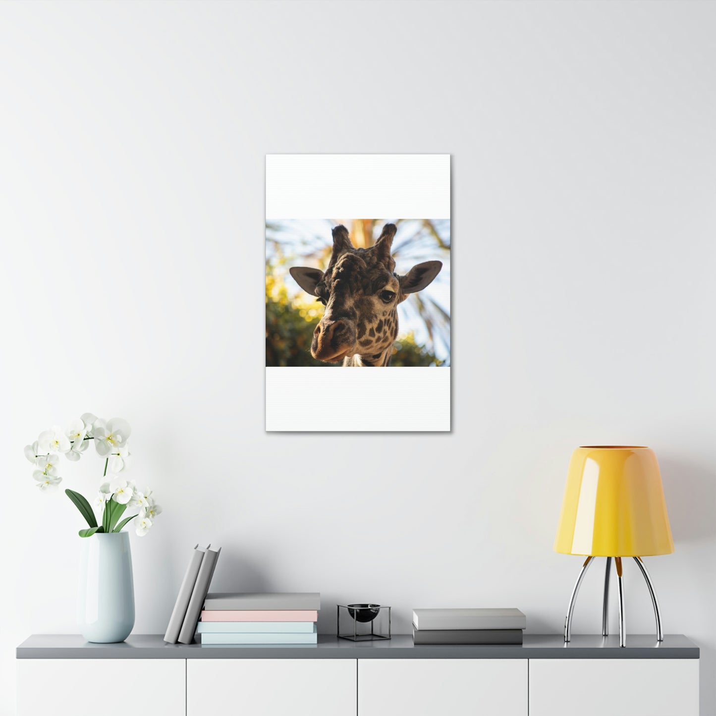 The Giraffe Says Hello Canvas