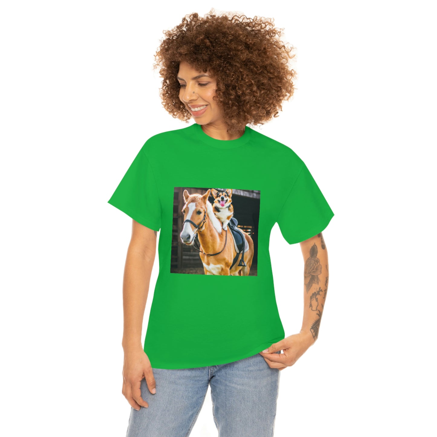 Saddle Up Short Legs Corgi Tshirt