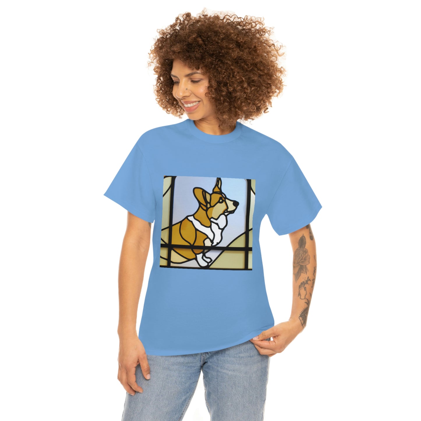 Corgi Stained Glass Tshirt