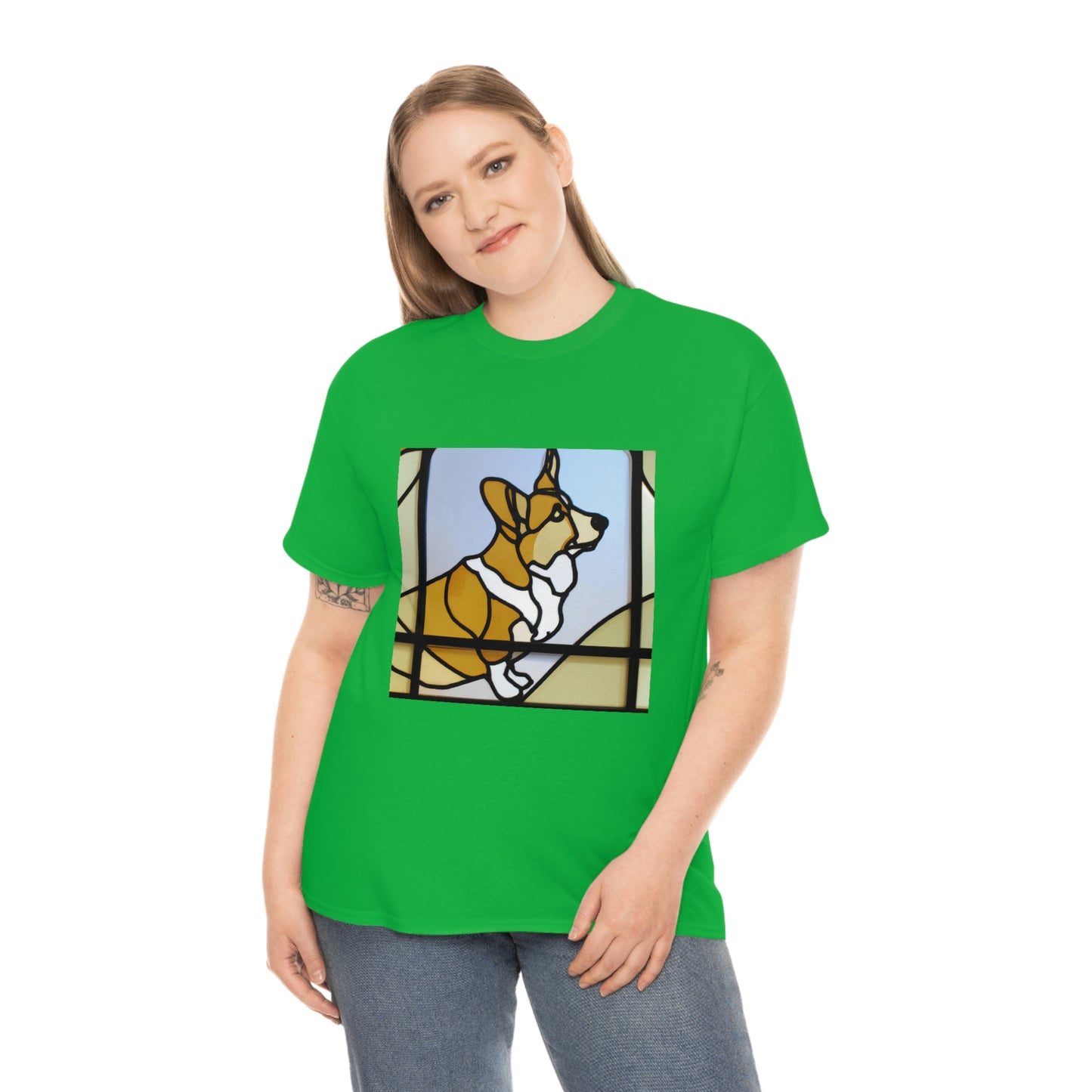 Corgi Stained Glass Tshirt