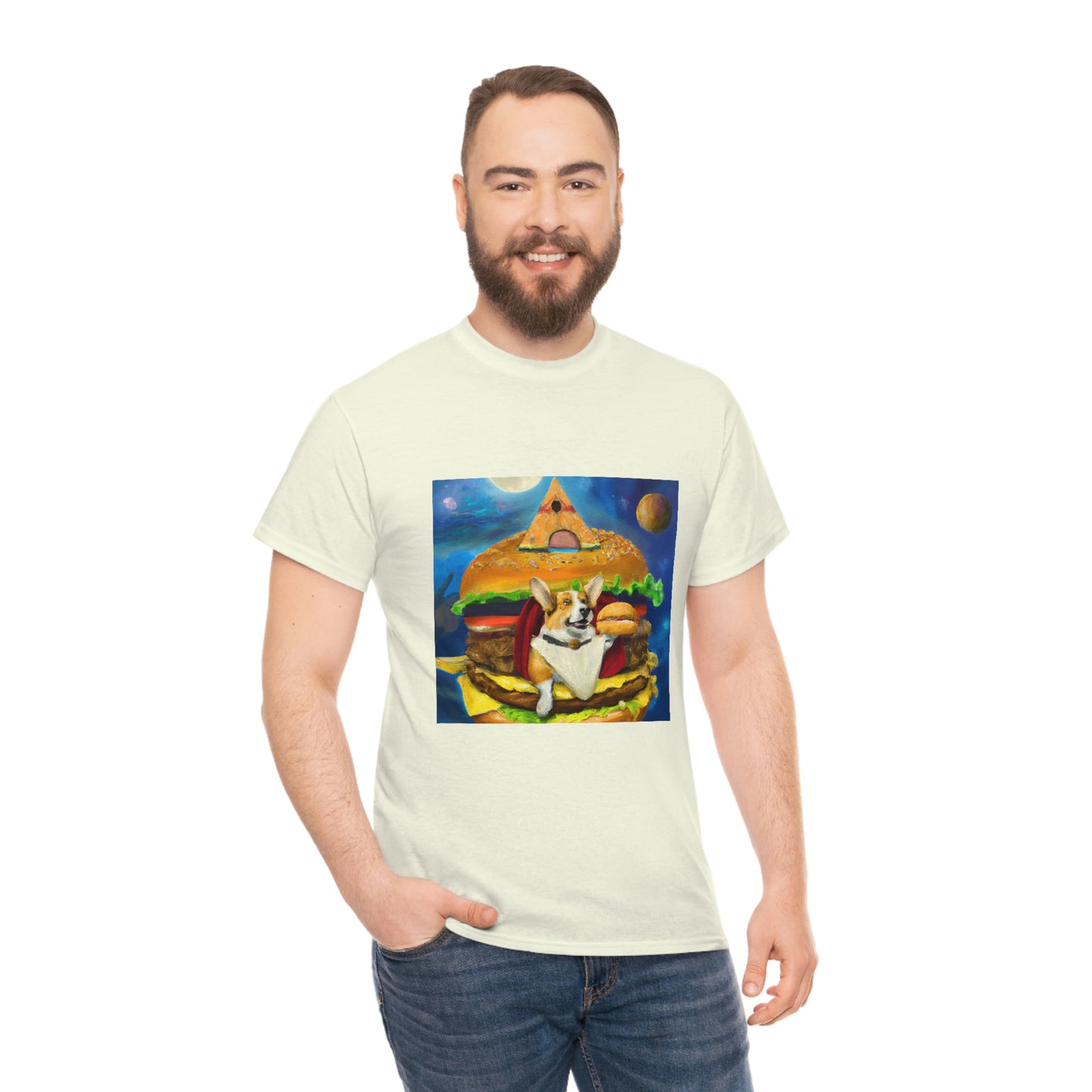 Corgi Burger Psychedelic Tshirt