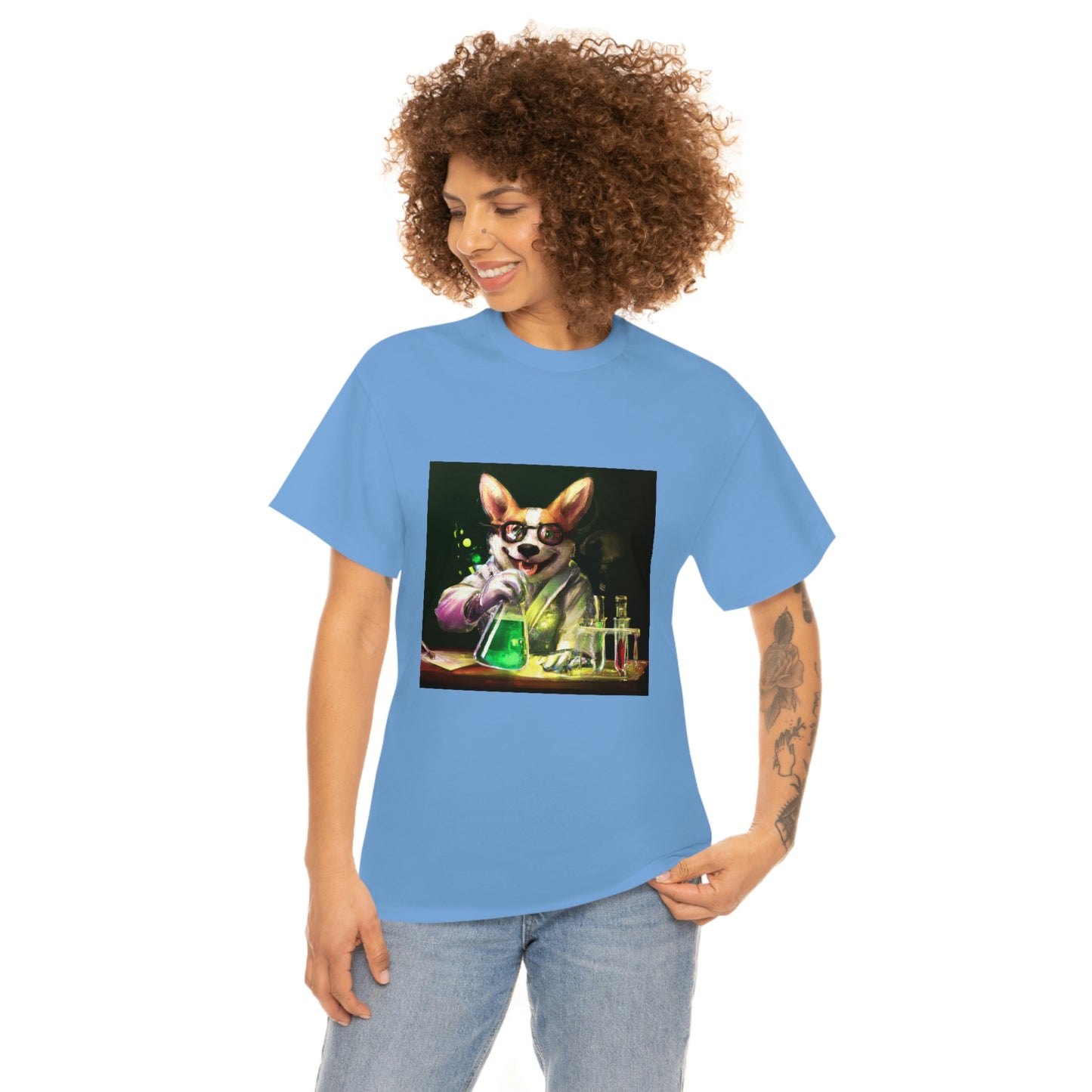 Mad Scientist Corgi Tshirt