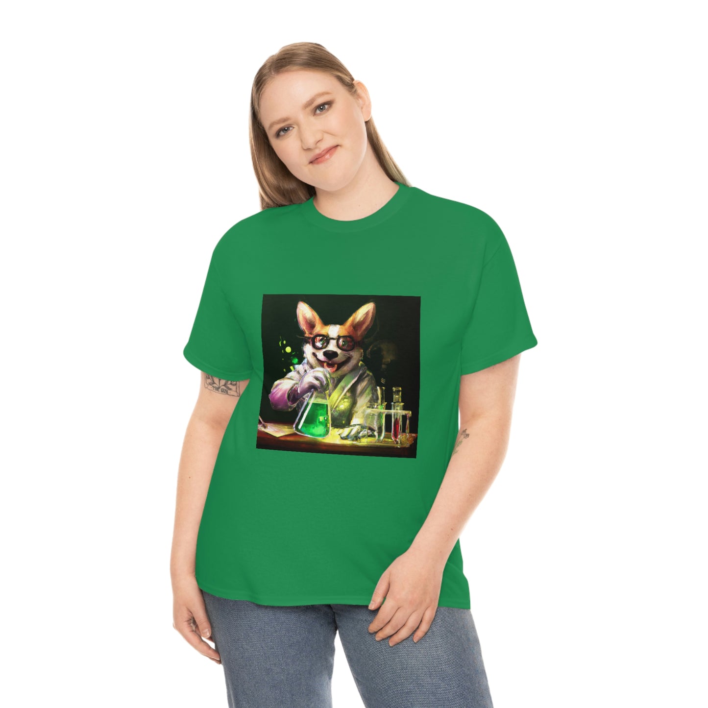 Mad Scientist Corgi Tshirt