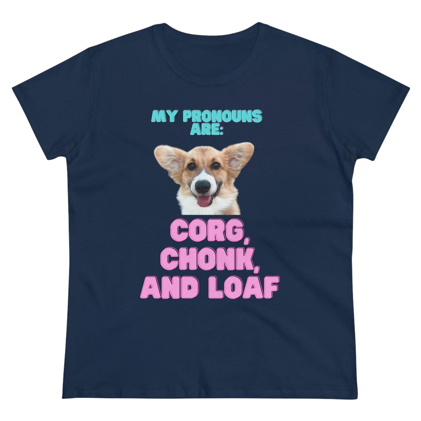 Women's Corgi Pronoun Tshirt