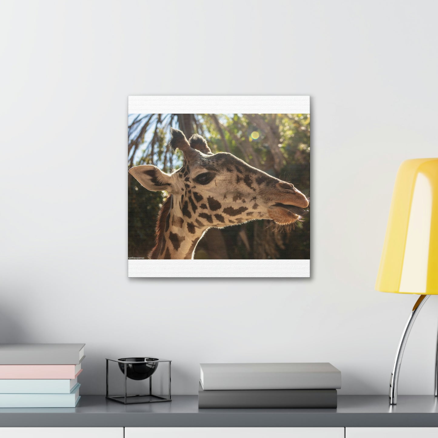 Smiling Giraffe Canvas