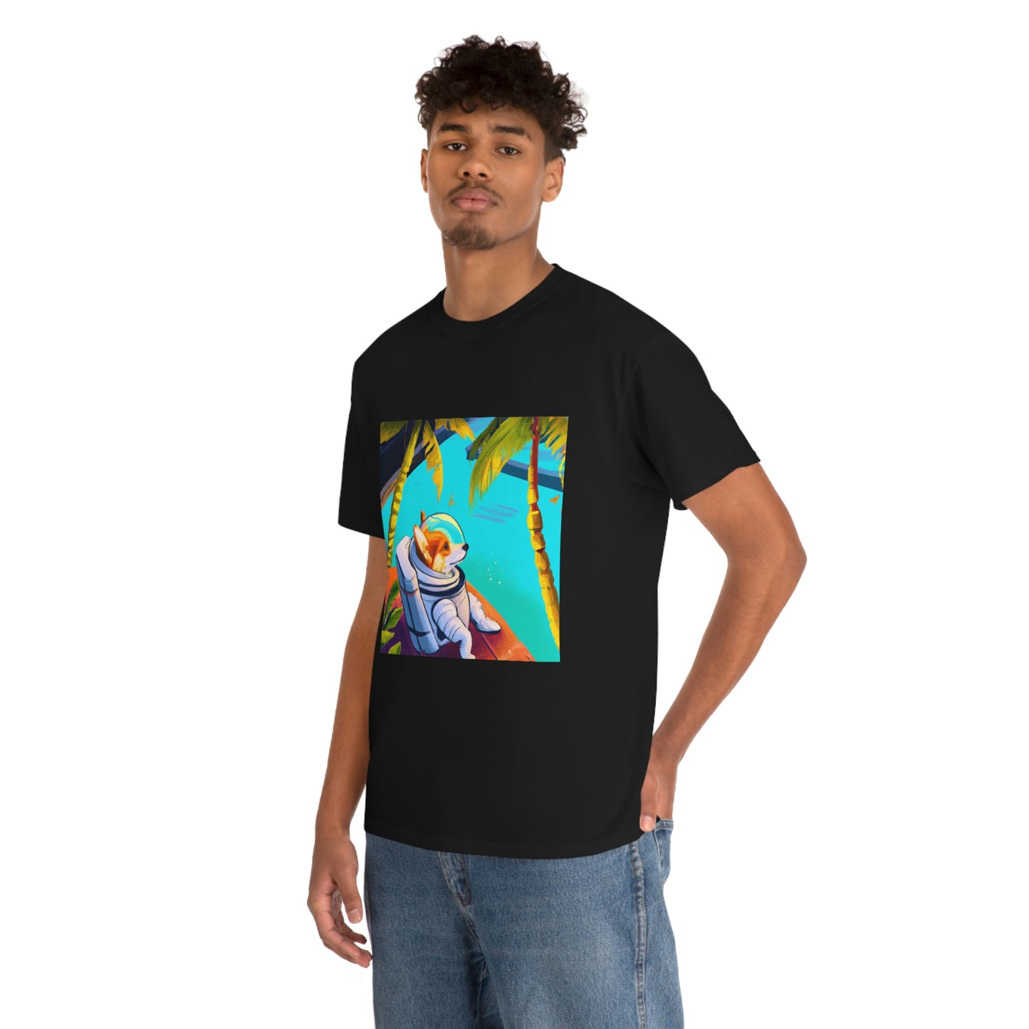 Corgi Spacedog Looking Out Tshirt