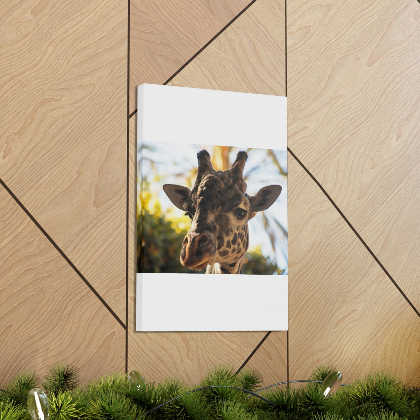 The Giraffe Says Hello Canvas