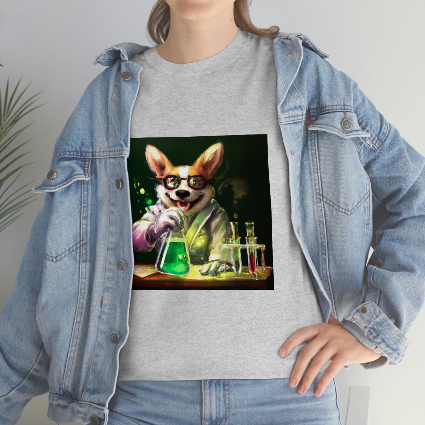 Mad Scientist Corgi Tshirt