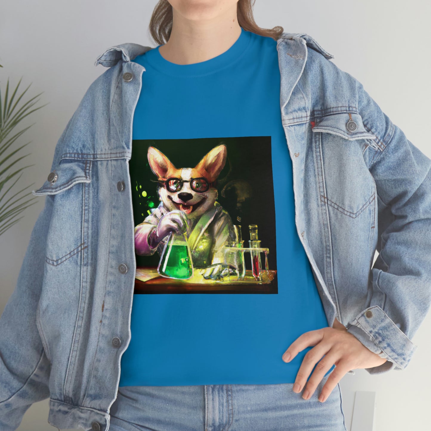 Mad Scientist Corgi Tshirt