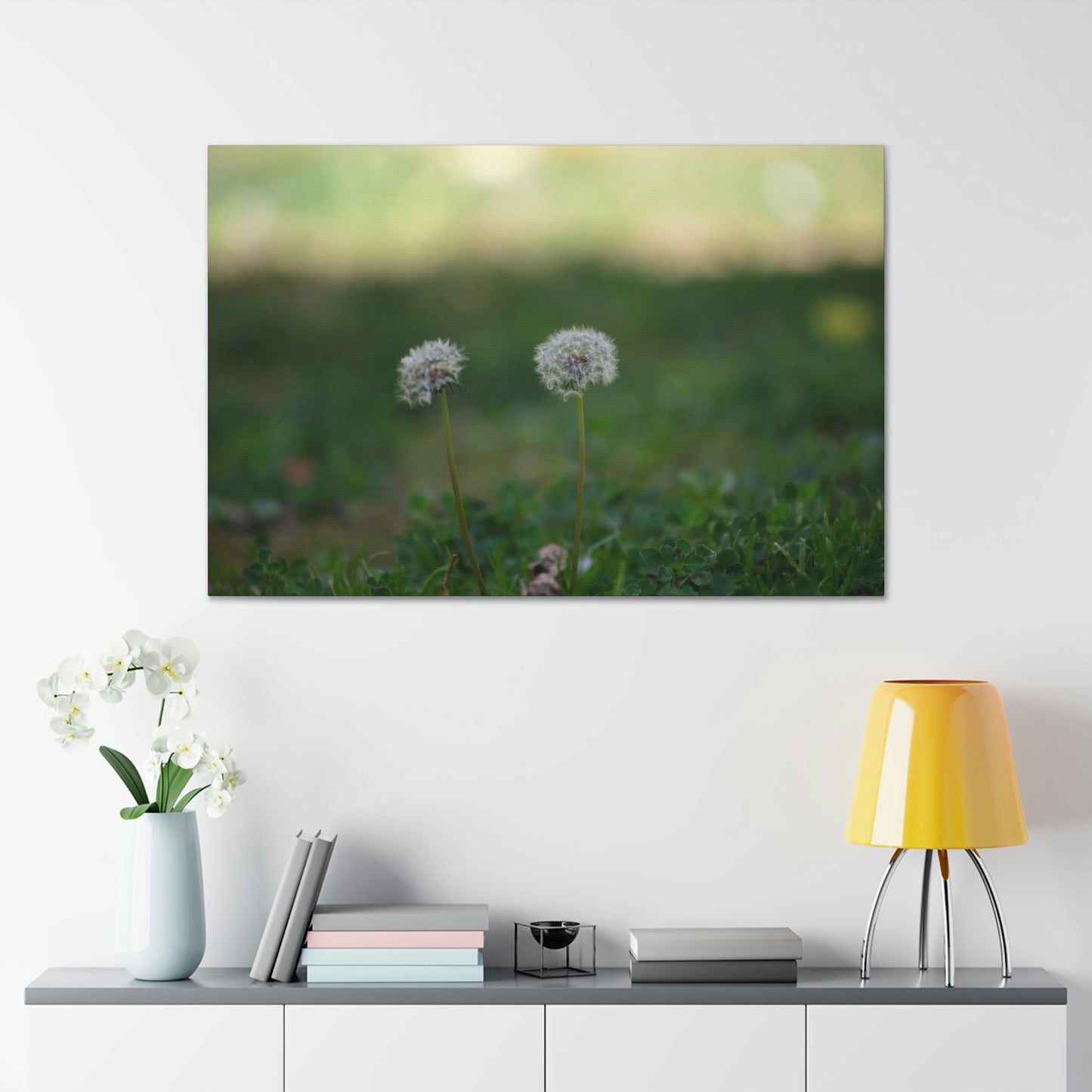 Dandelions Opposing Part 2 Canvas