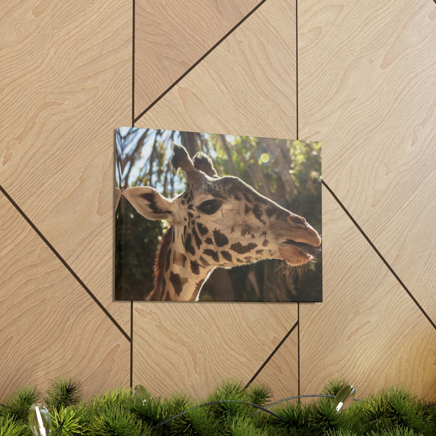 Smiling Giraffe Canvas