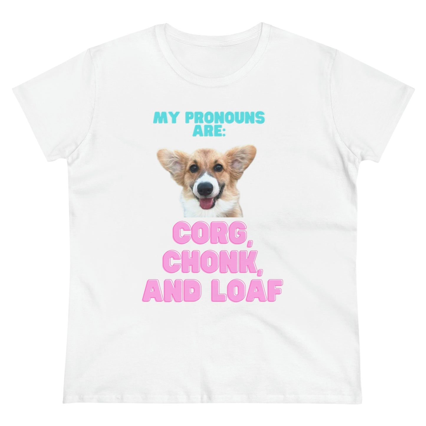 Women's Corgi Pronoun Tshirt