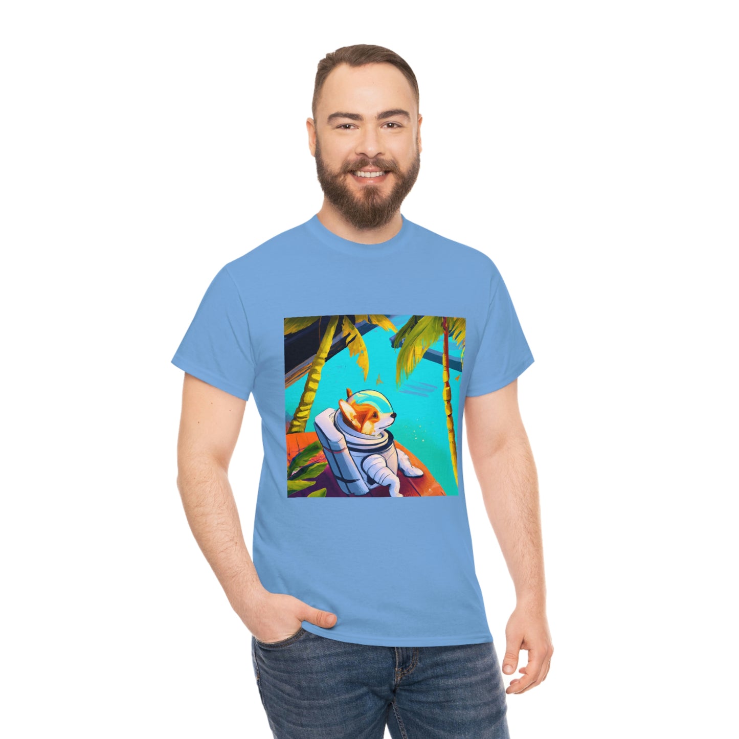 Corgi Spacedog Looking Out Tshirt