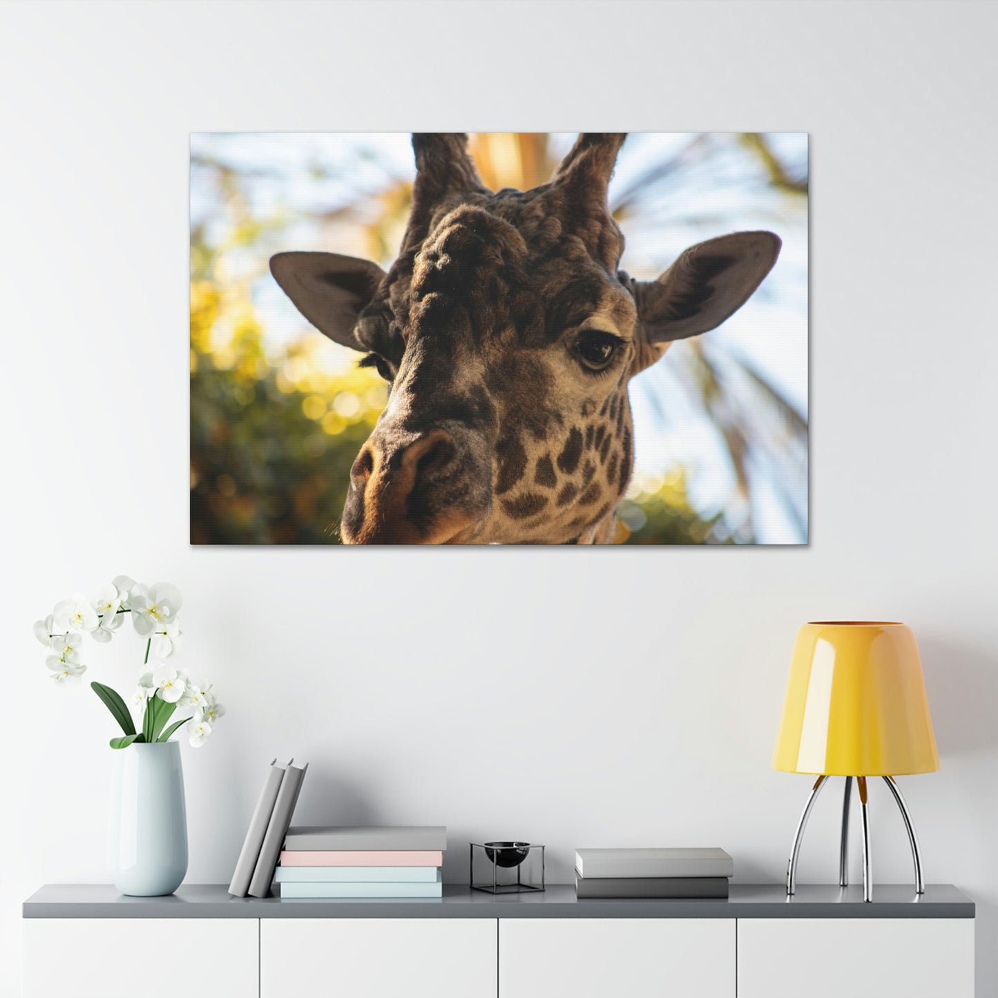 The Giraffe Says Hello Canvas