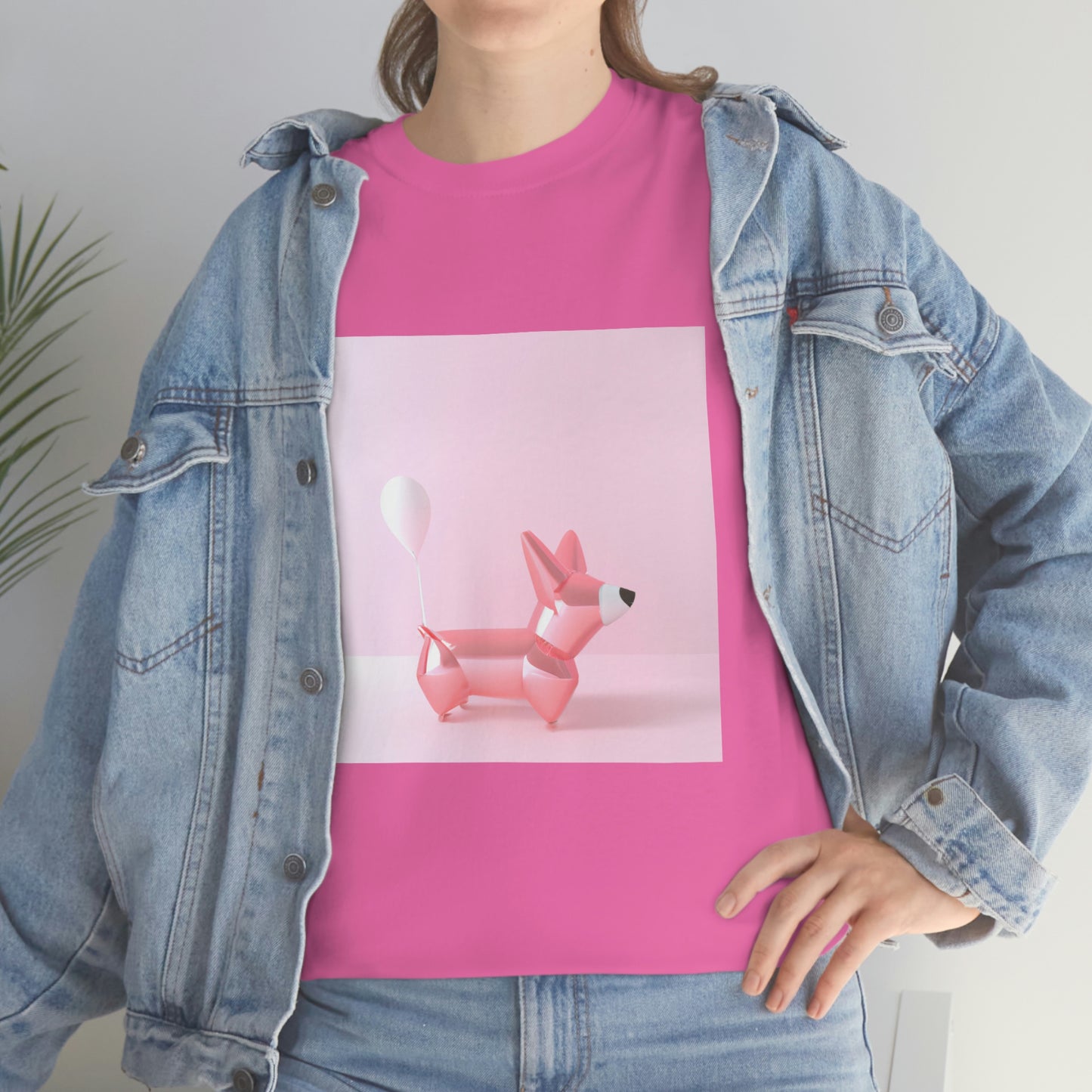 Corgi Balloon Modern Art Tshirt