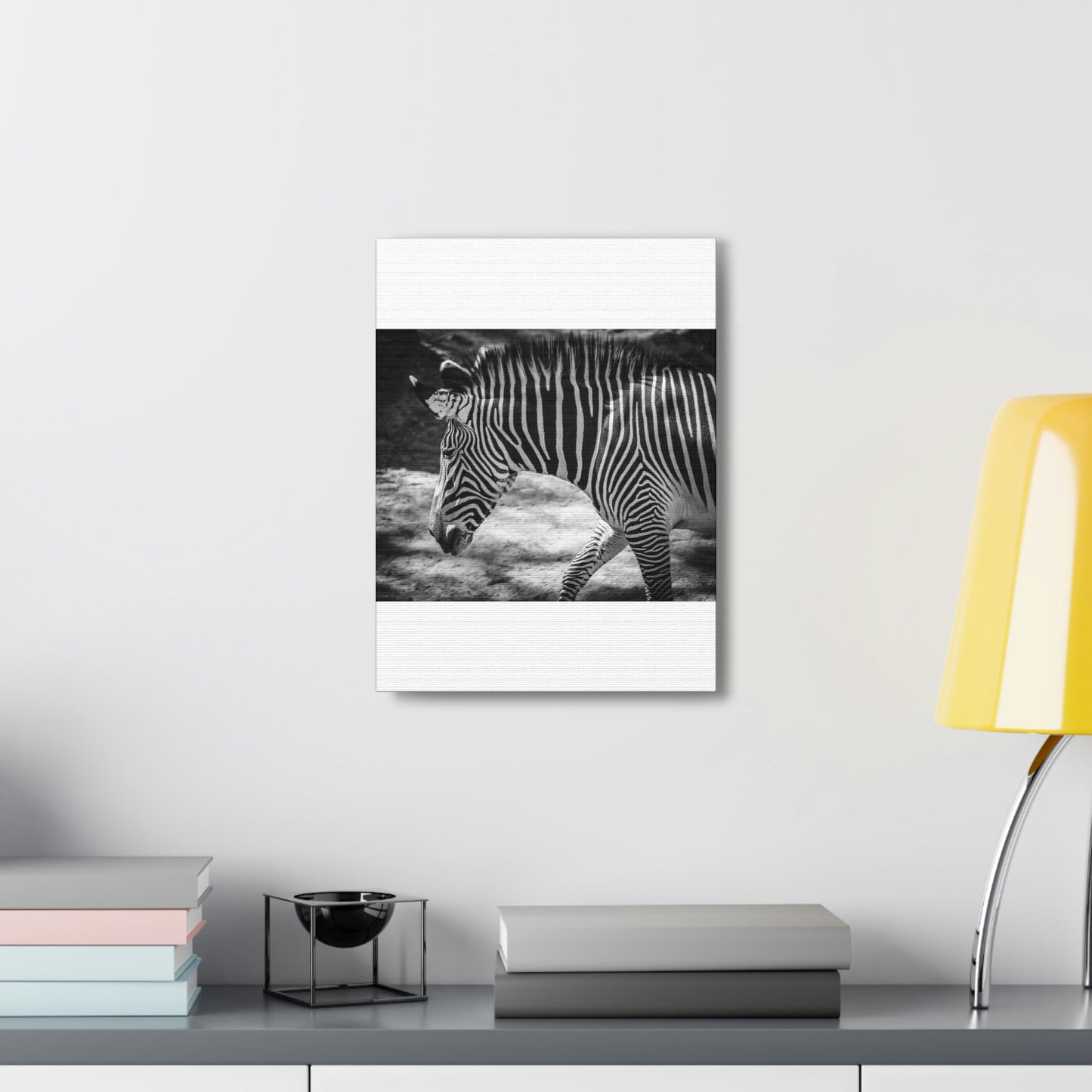 Zebra Bowing Canvas