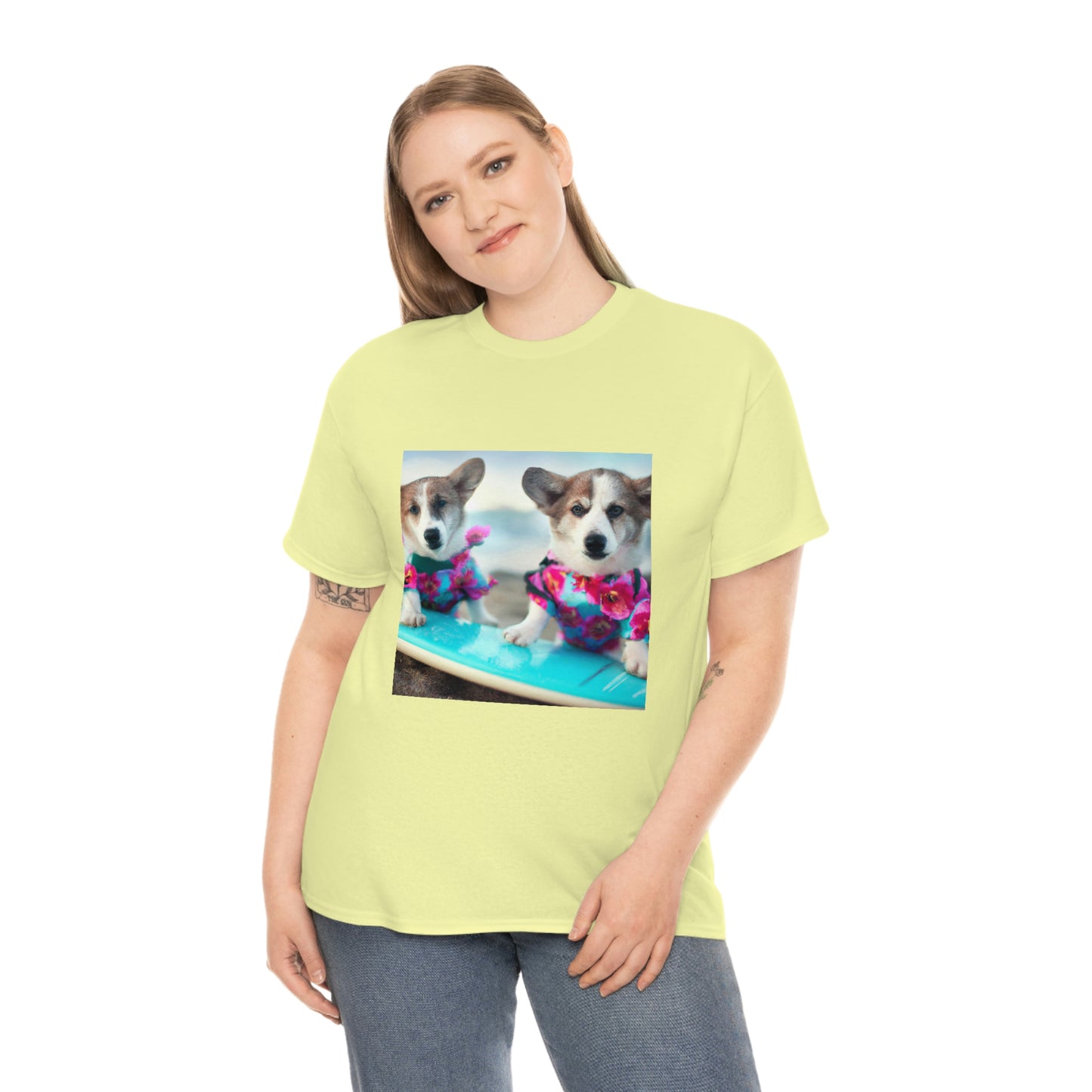 Surfs Up Corgi Tshirt