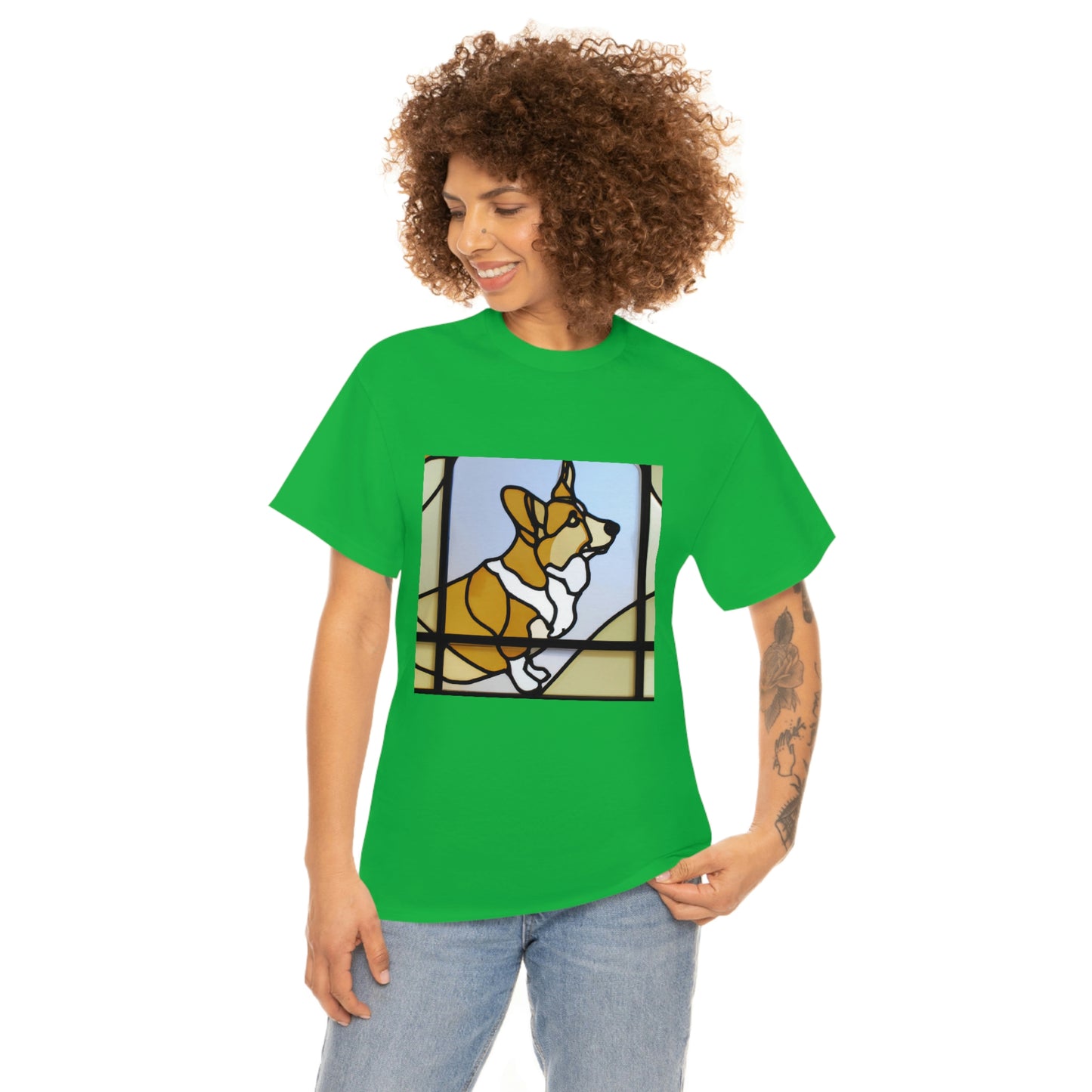 Corgi Stained Glass Tshirt